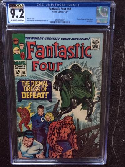 Fantastic Four #58 CGC 9.2 ow/w