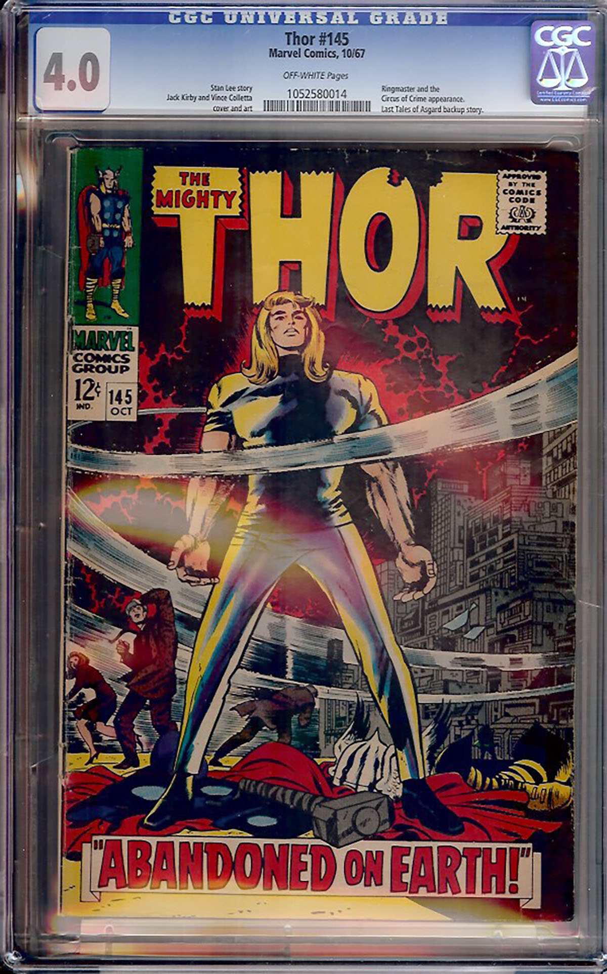 Thor #145 CGC 4.0 ow