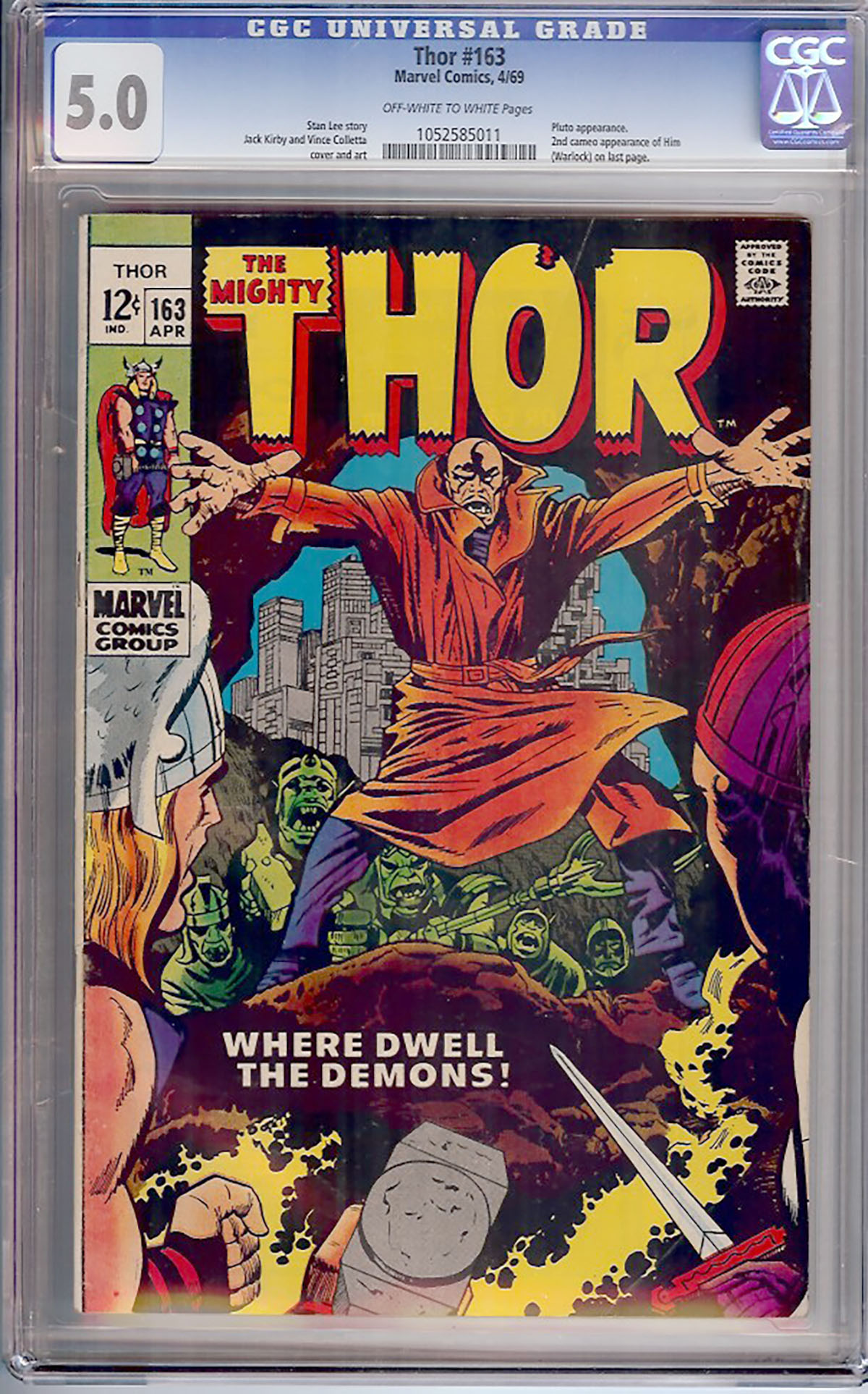 Thor #163 CGC 5.0 ow/w