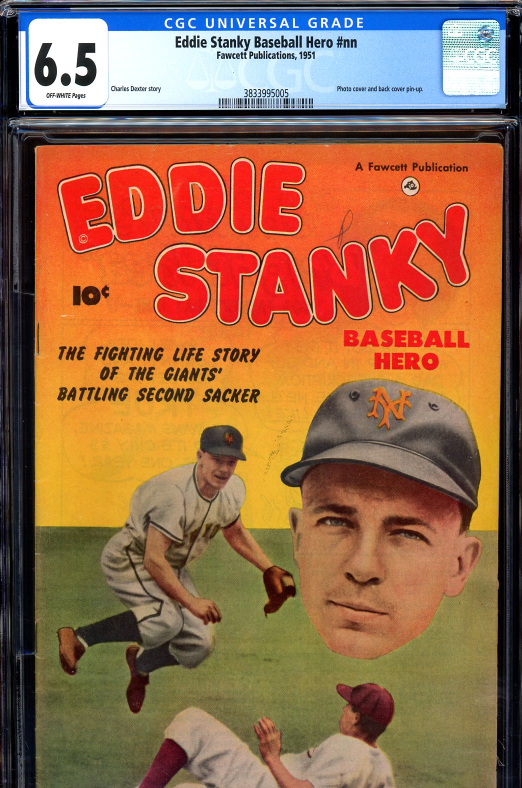 Eddie Stanky Baseball Hero CGC 6.5 ow