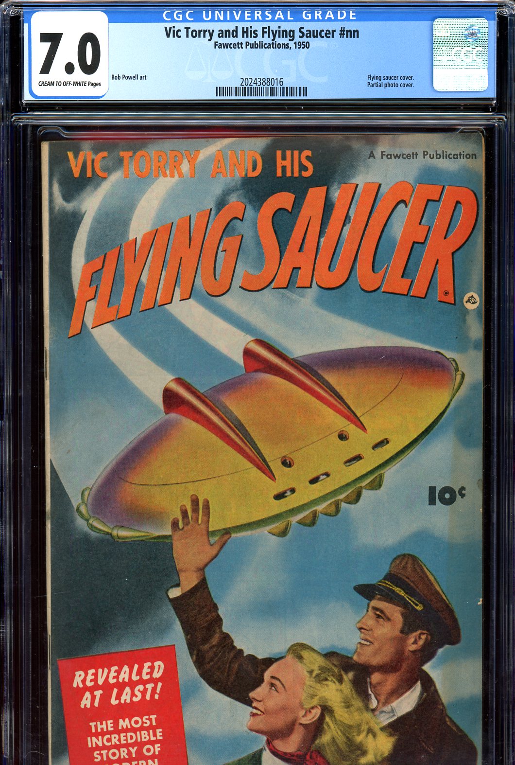 Vic Torry and His Flying Saucer CGC 7.0 cr/ow