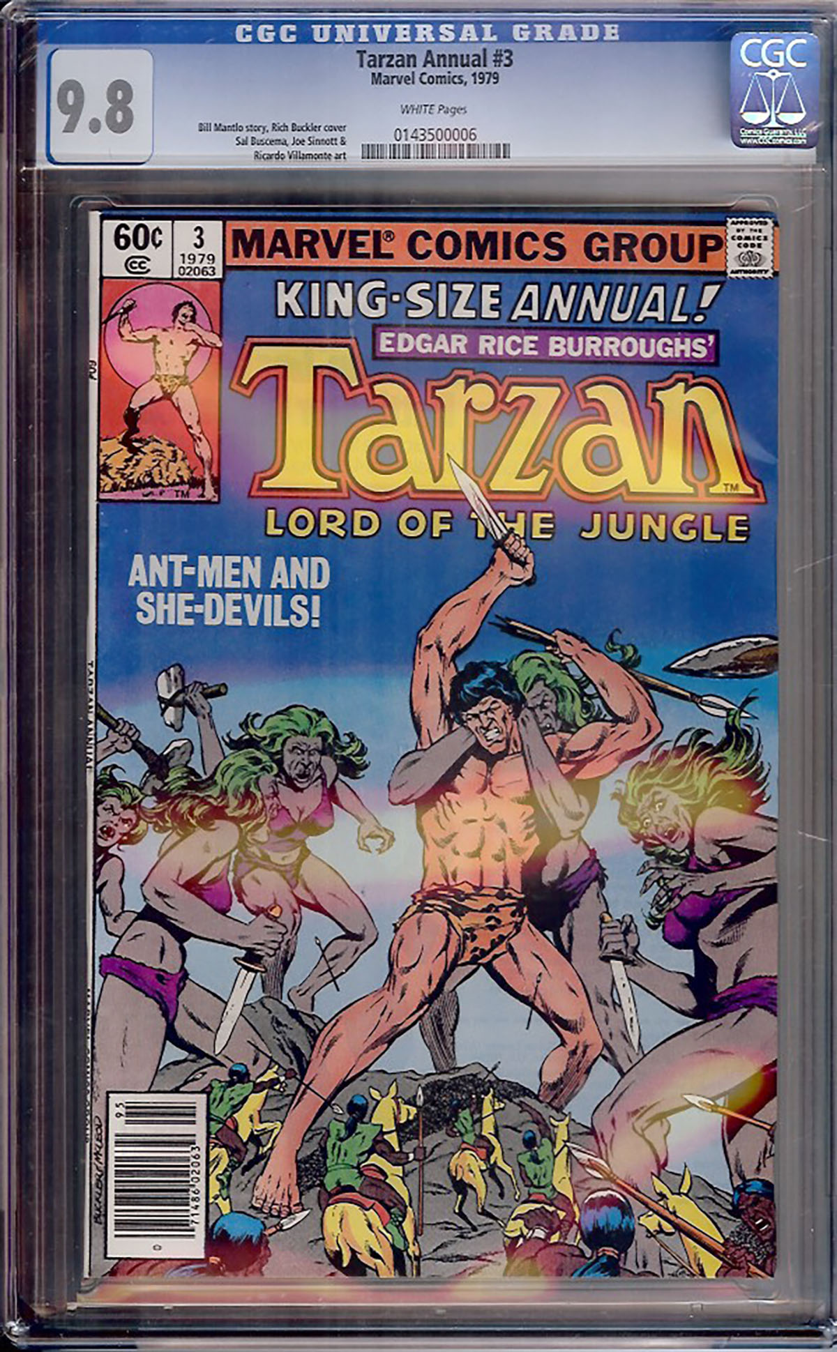 Tarzan Annual #3 CGC 9.8 w