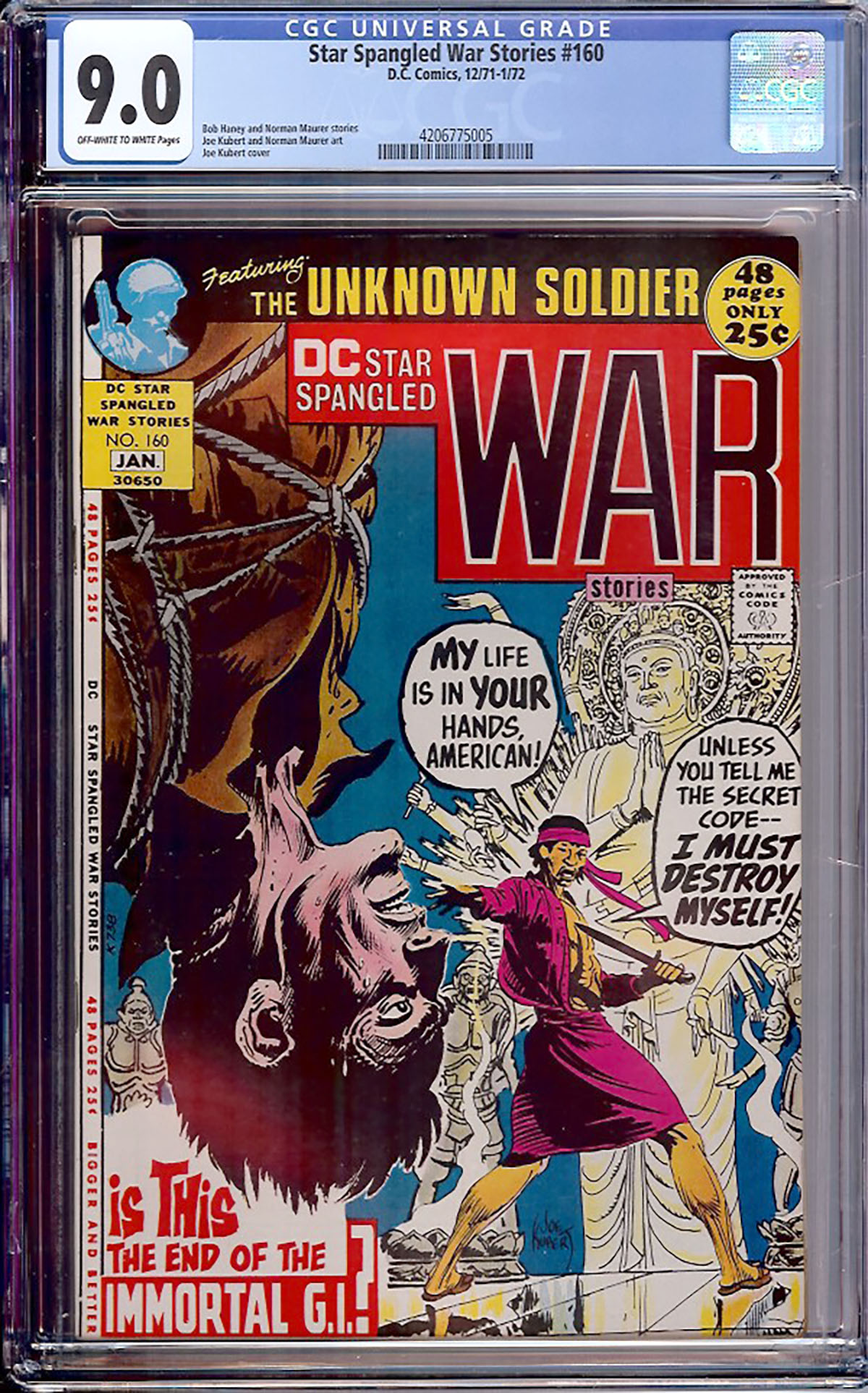 Star Spangled War Stories #160 CGC 9.0 ow/w