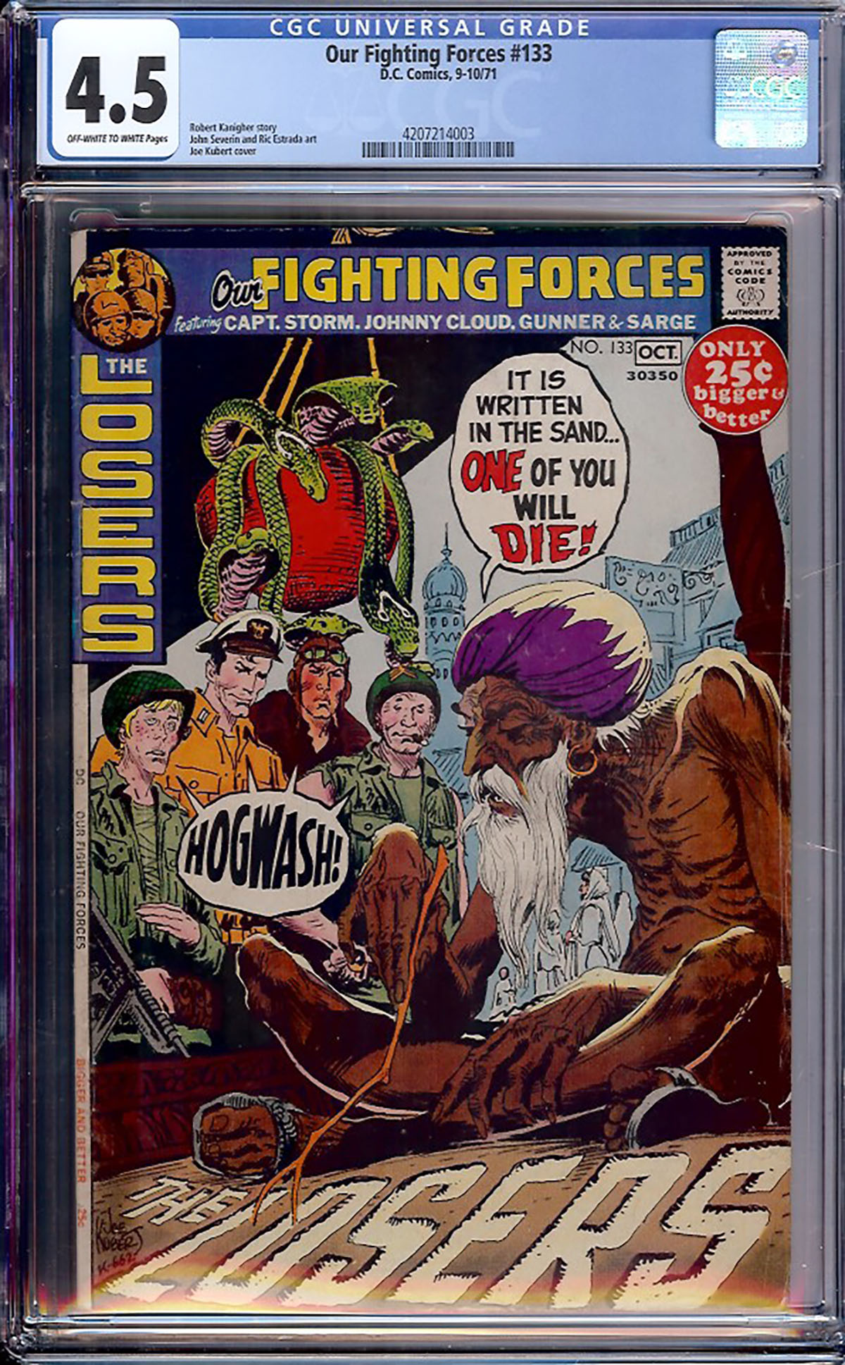 Our Fighting Forces #133 CGC 4.5 ow/w