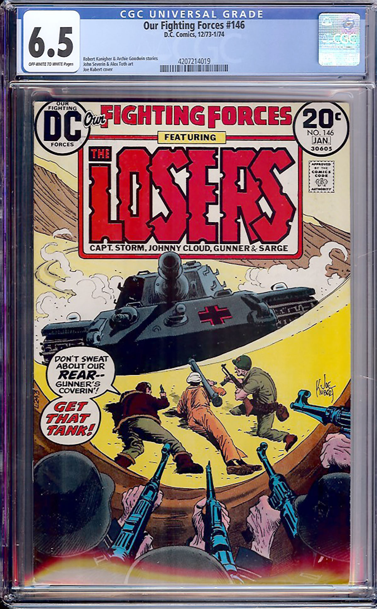 Our Fighting Forces #146 CGC 6.5 ow/w