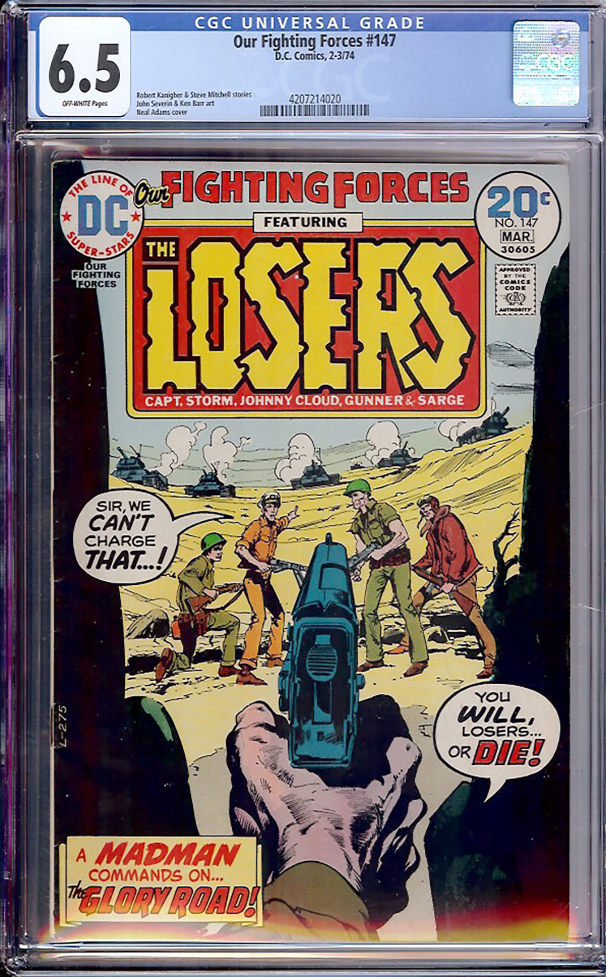 Our Fighting Forces #147 CGC 6.5 ow