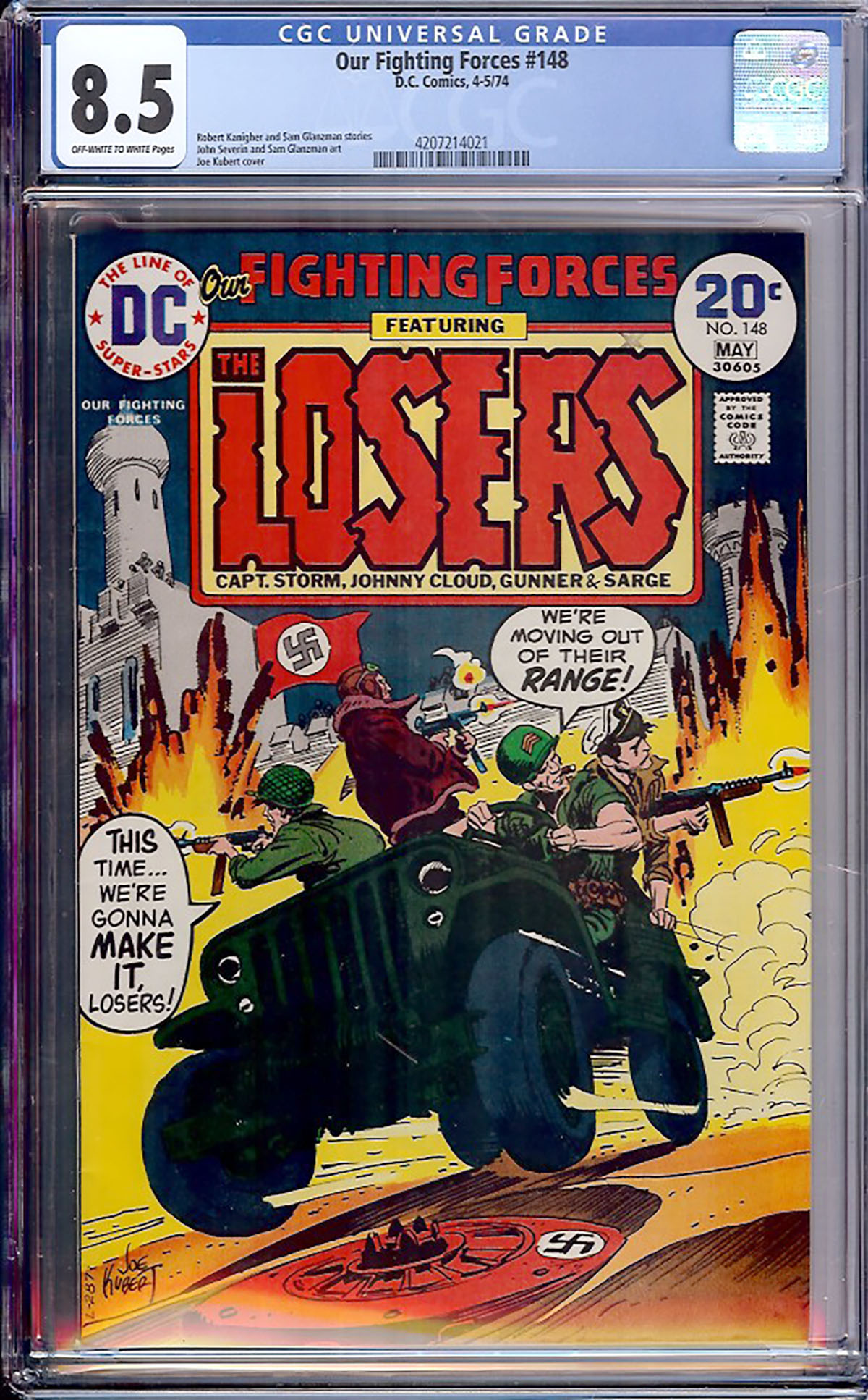 Our Fighting Forces #148 CGC 8.5 ow/w