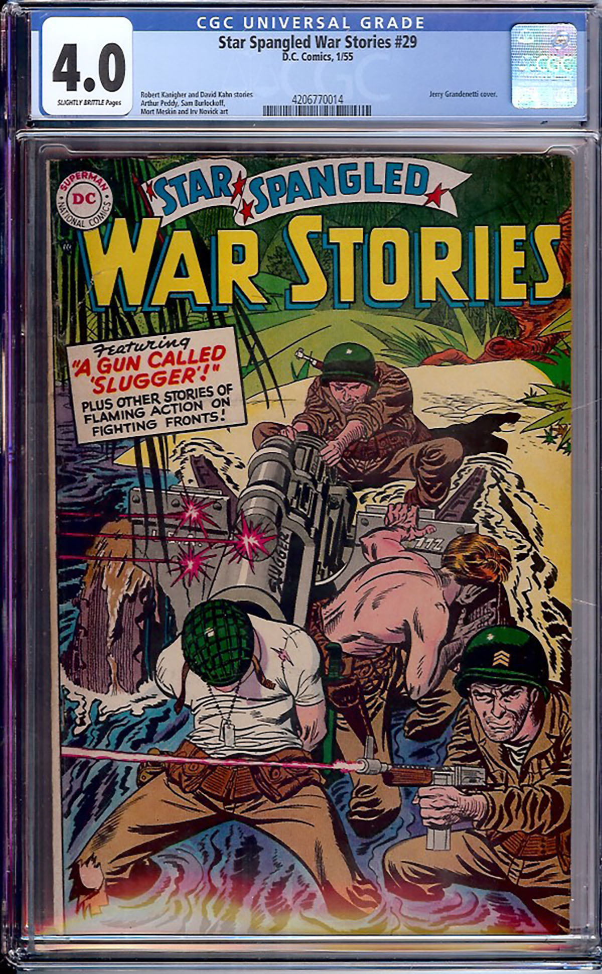 Star Spangled War Stories #29 CGC 4.0 sb