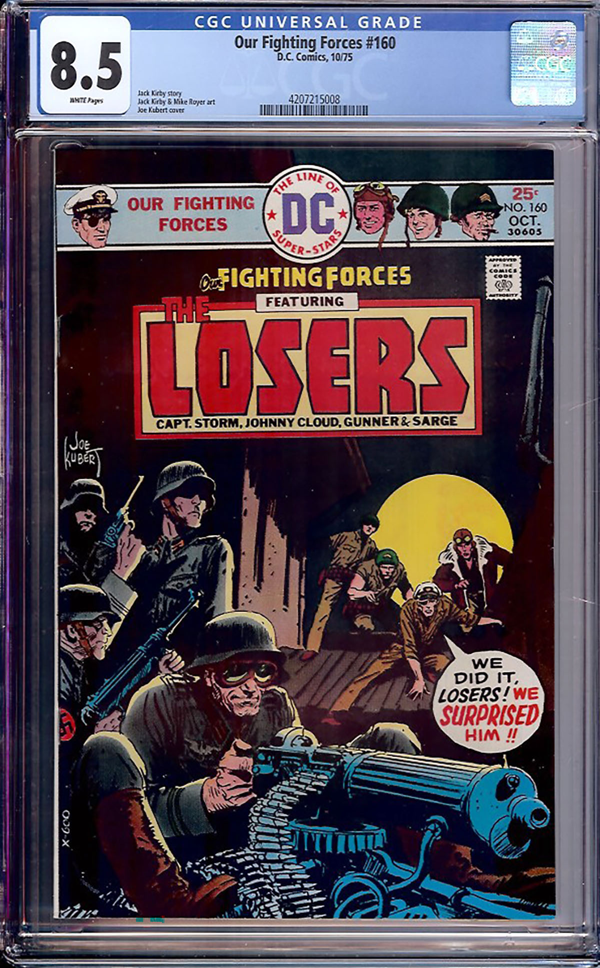 Our Fighting Forces #160 CGC 8.5 w