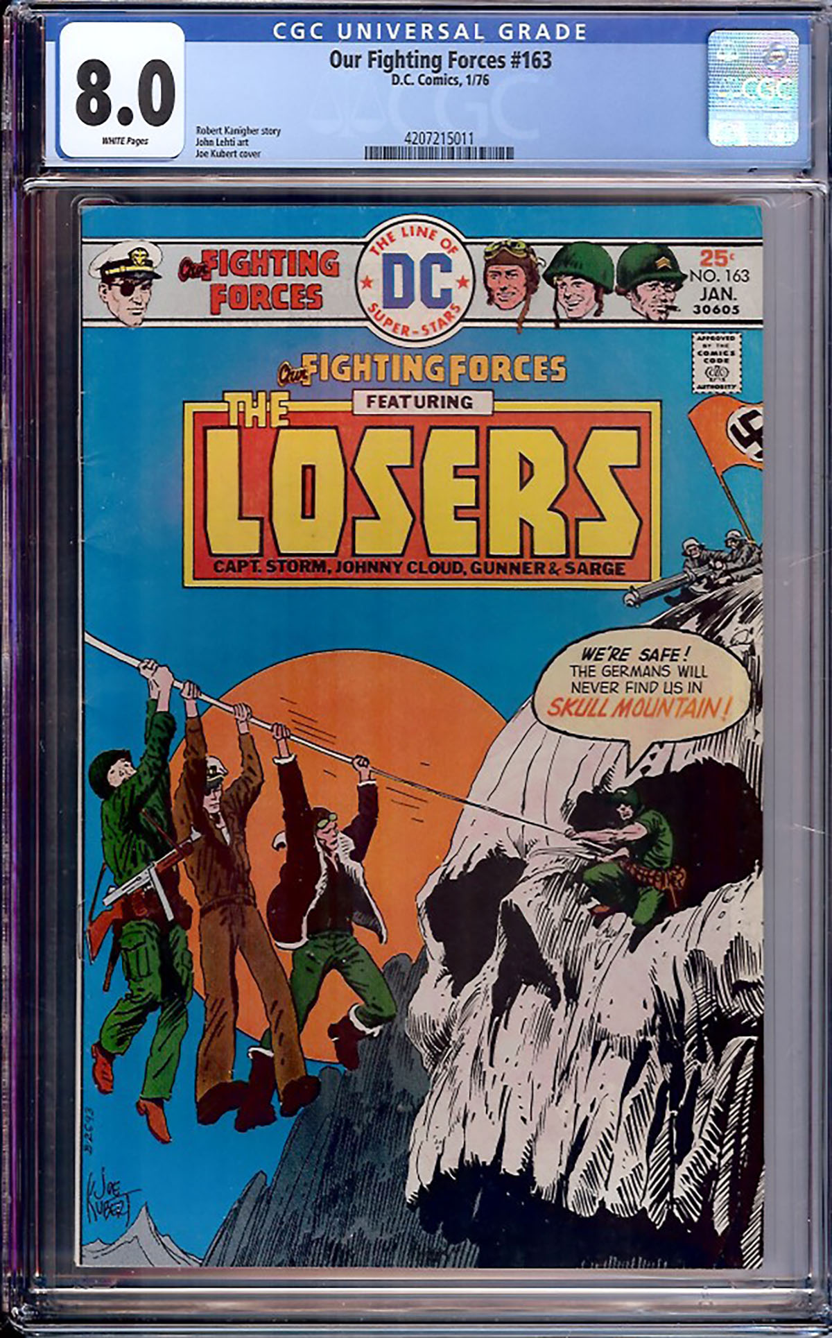 Our Fighting Forces #163 CGC 8.0 w