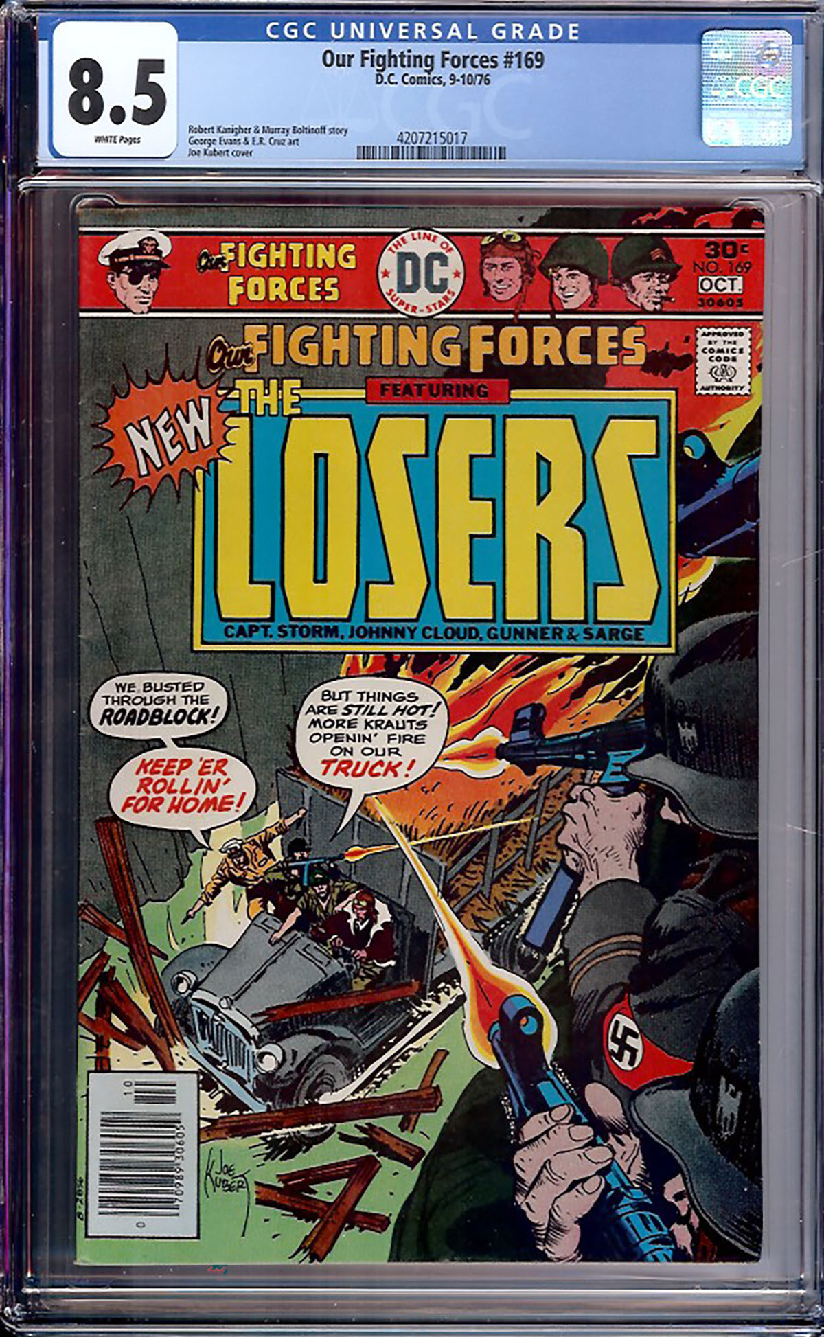 Our Fighting Forces #169 CGC 8.5 w