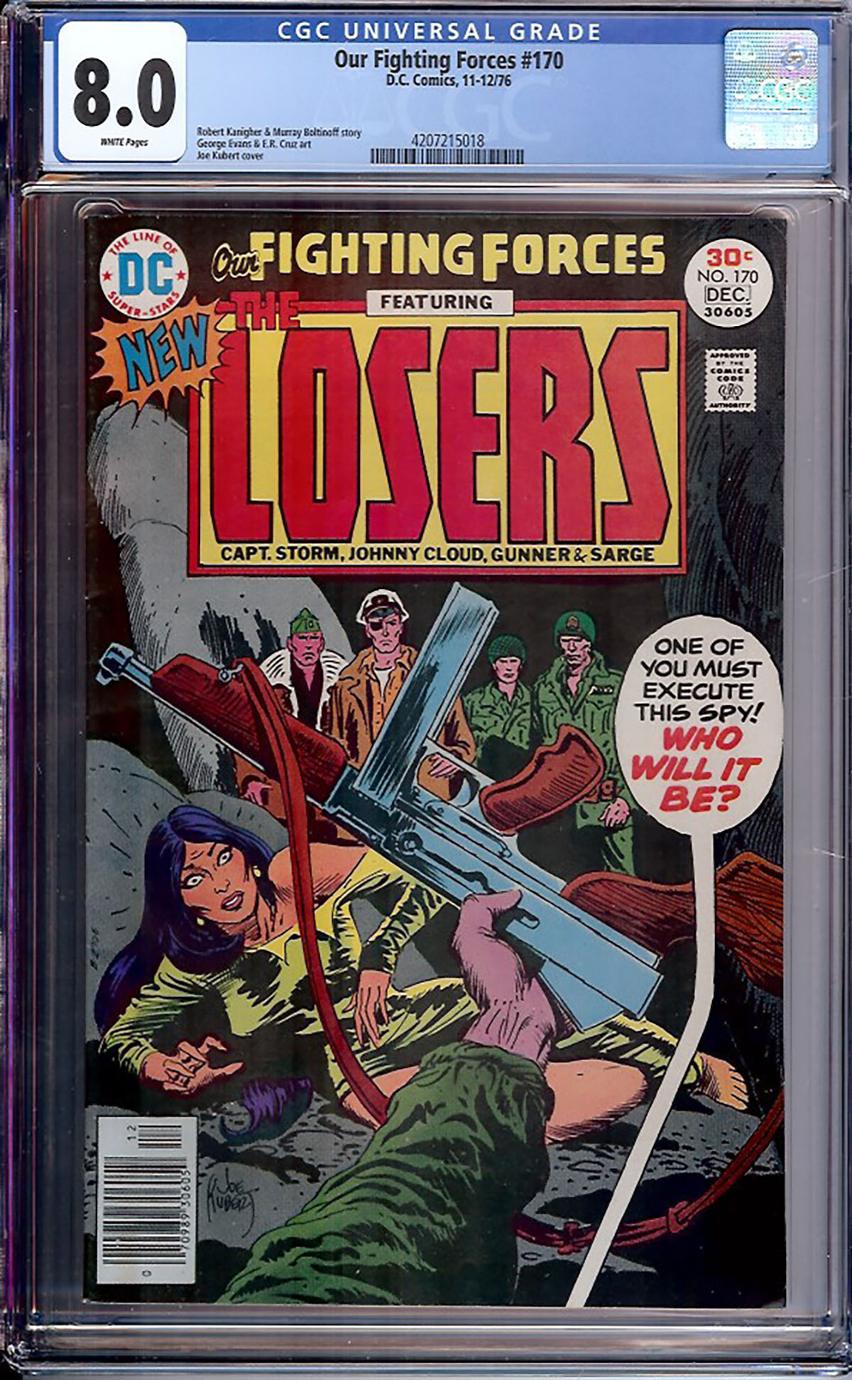 Our Fighting Forces #170 CGC 8.0 w