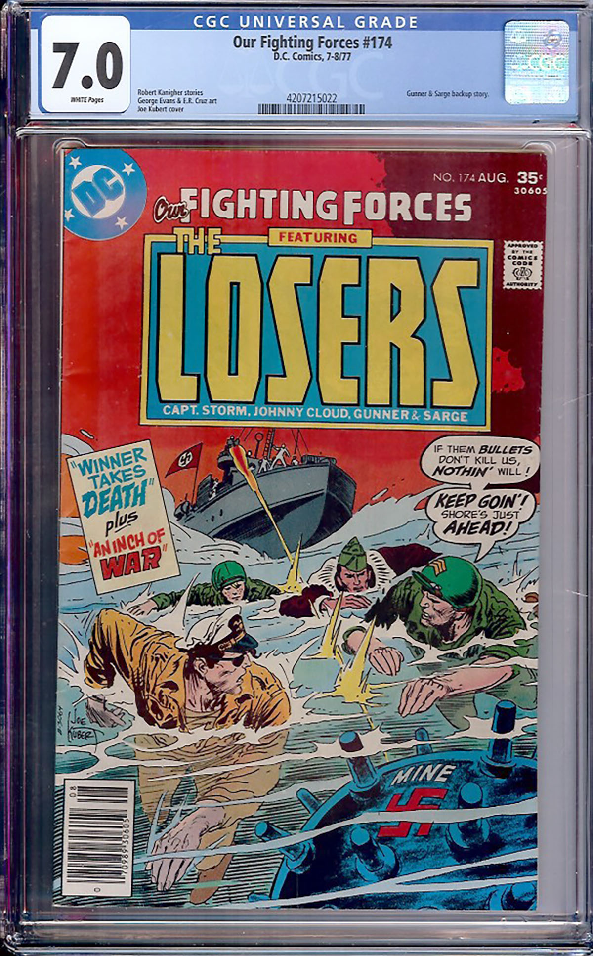 Our Fighting Forces #174 CGC 7.0 w