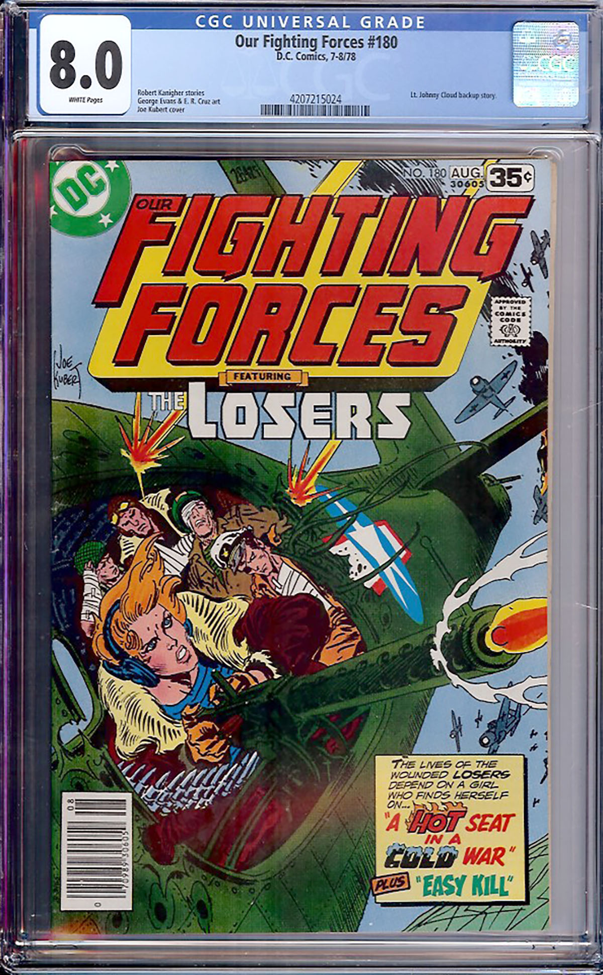 Our Fighting Forces #180 CGC 8.0 w