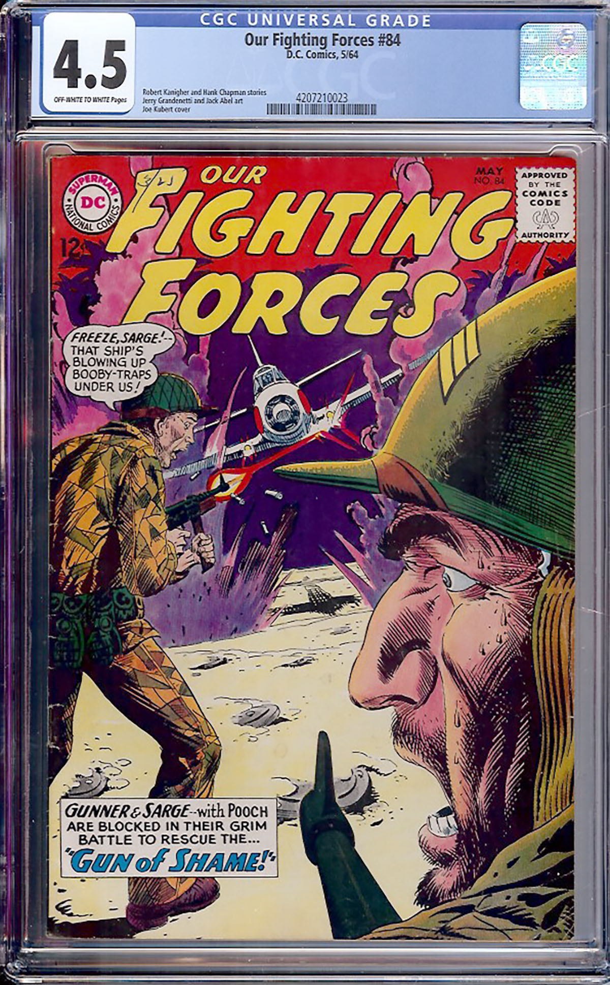 Our Fighting Forces #84 CGC 4.5 ow/w