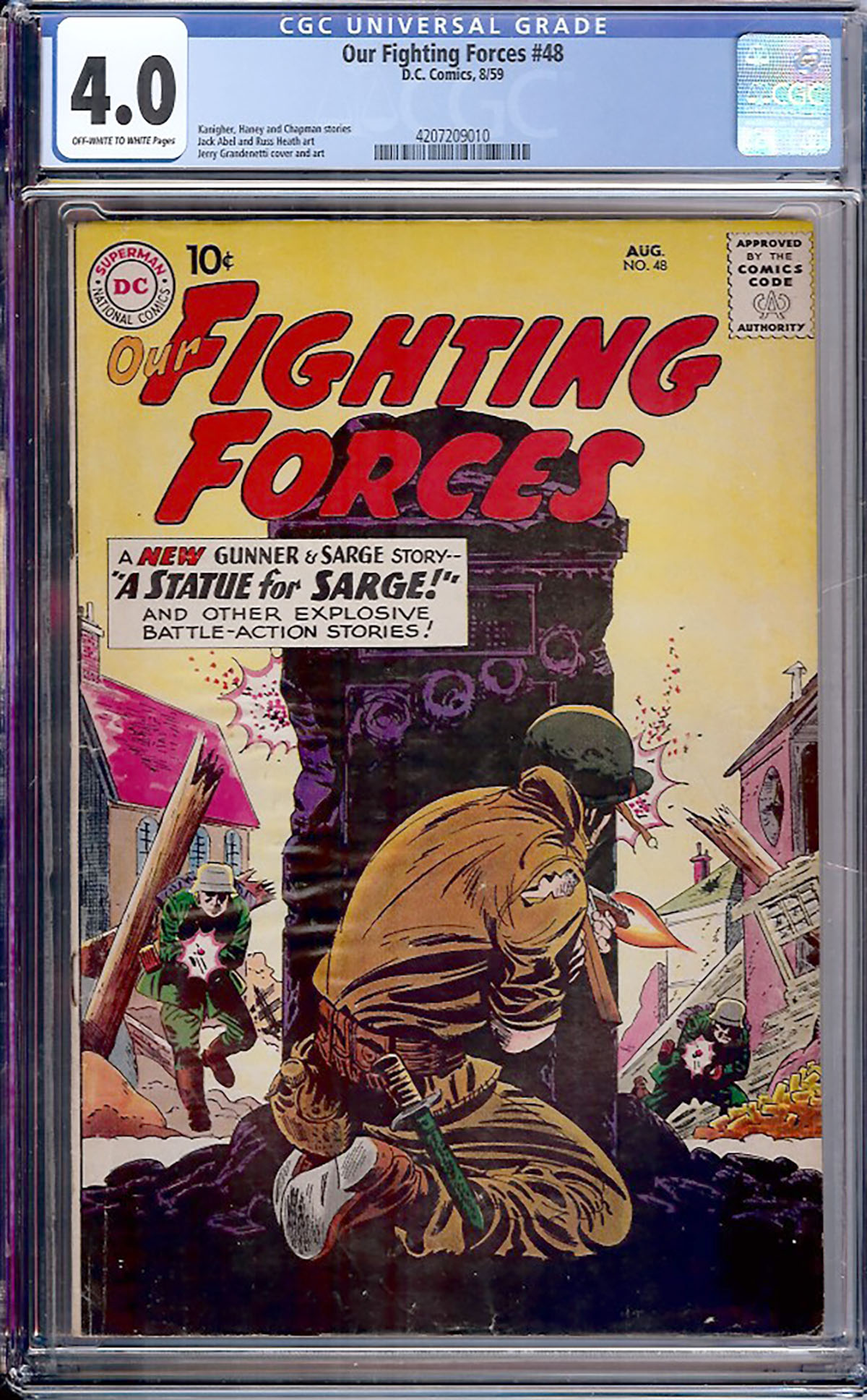 Our Fighting Forces #48 CGC 4.0 ow/w