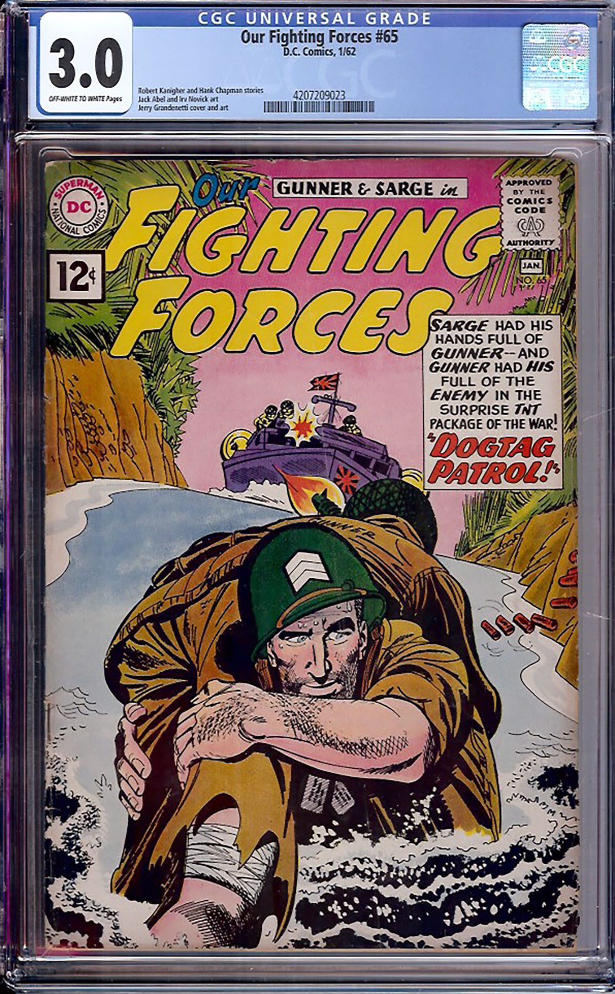 Our Fighting Forces #65 CGC 3.0 ow/w