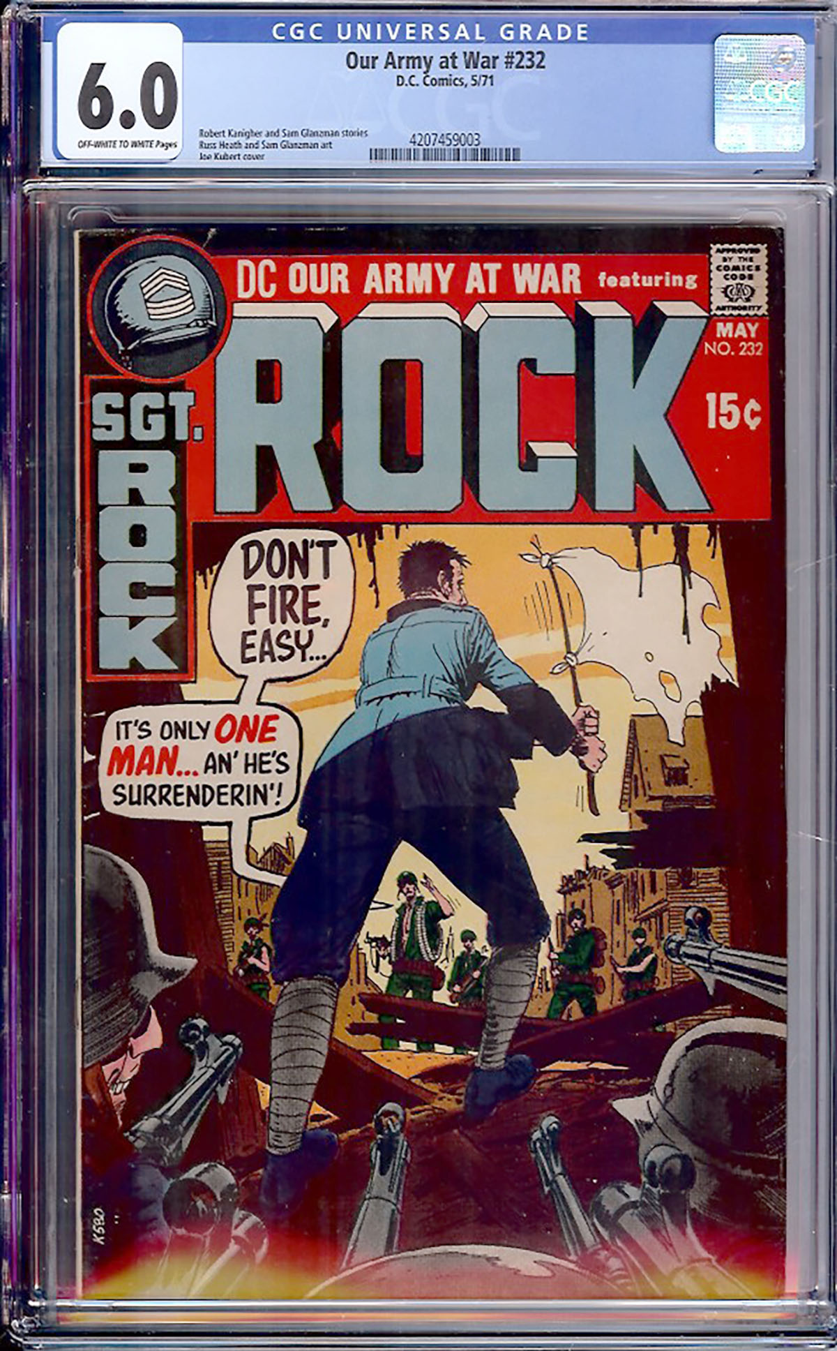 Our Army at War #232 CGC 6.0 ow/w