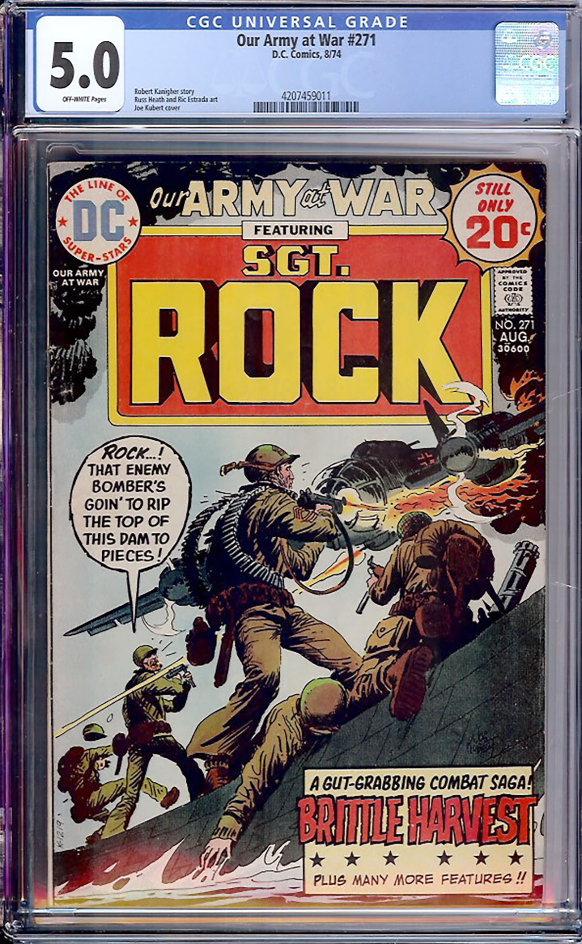 Our Army at War #271 CGC 5.0 ow