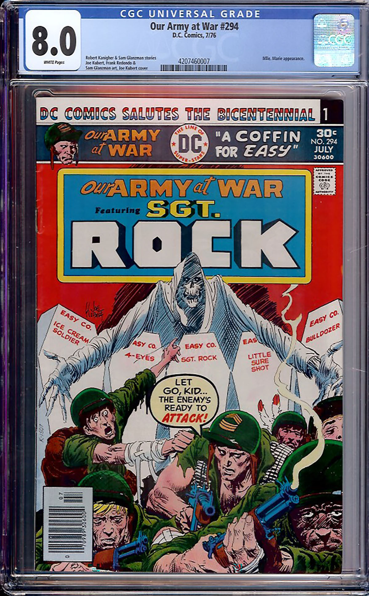 Our Army at War #294 CGC 8.0 w