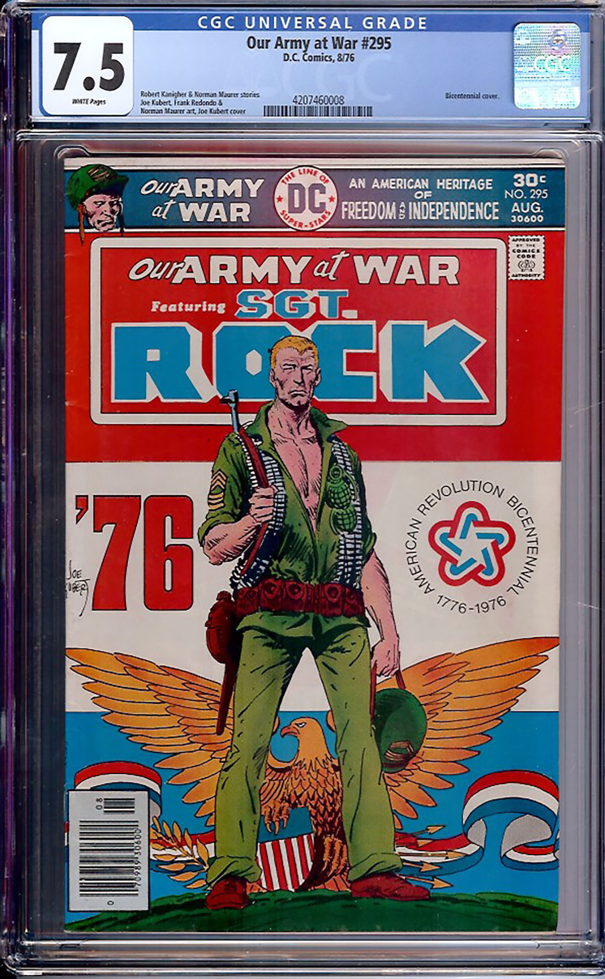 Our Army at War #295 CGC 7.5 w