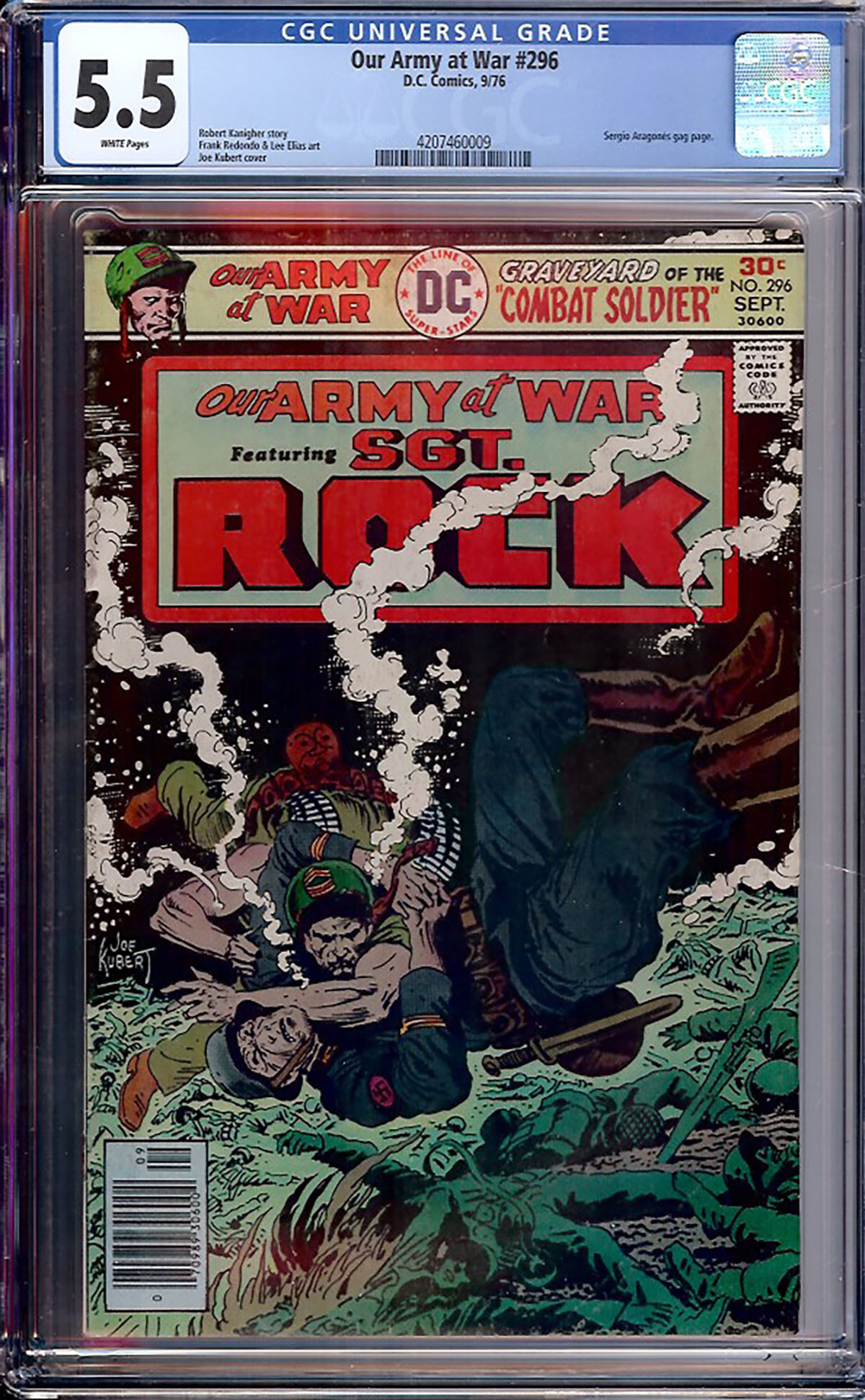 Our Army at War #296 CGC 5.5 w