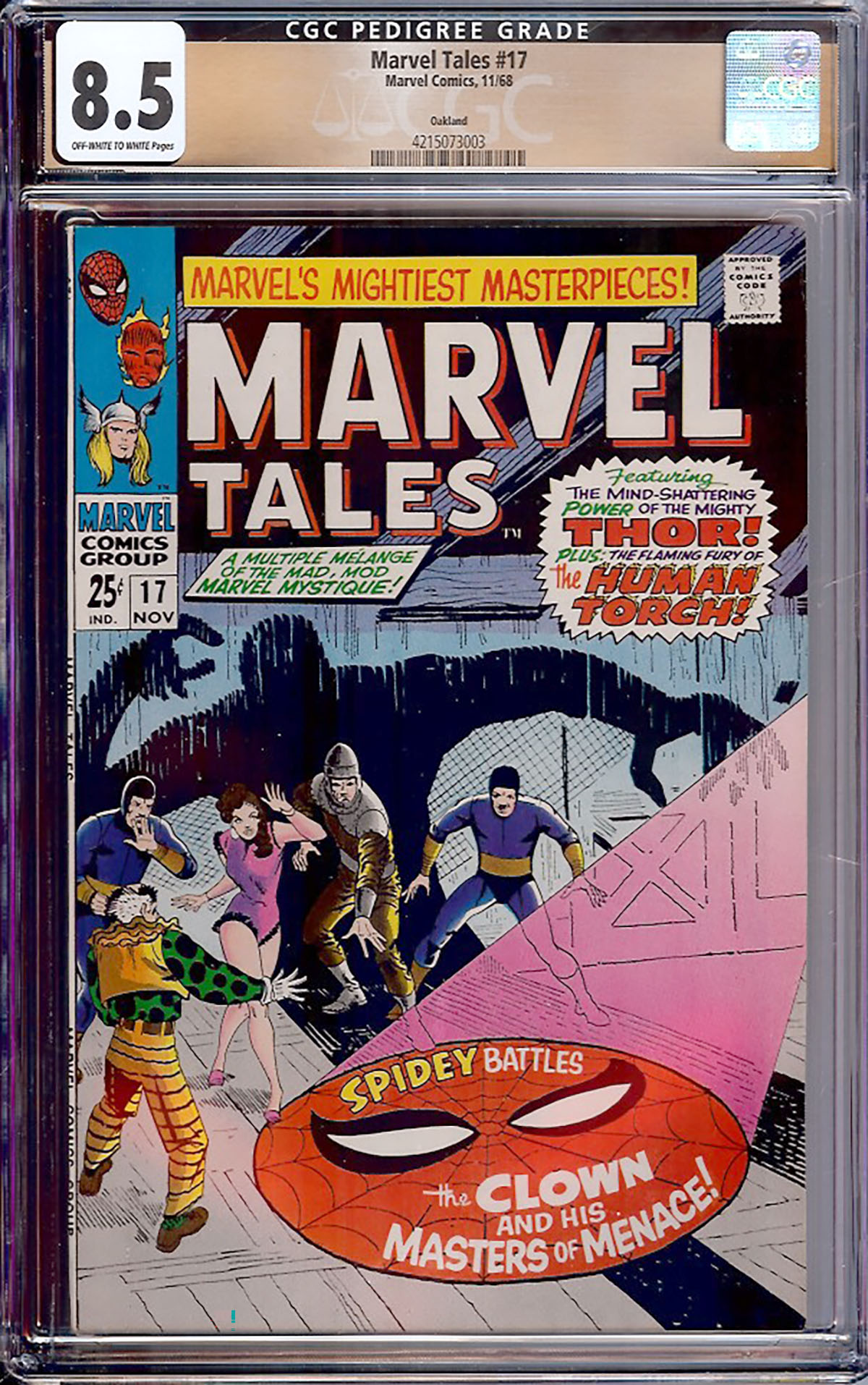 Marvel Tales #17 CGC 8.5 ow/w Oakland