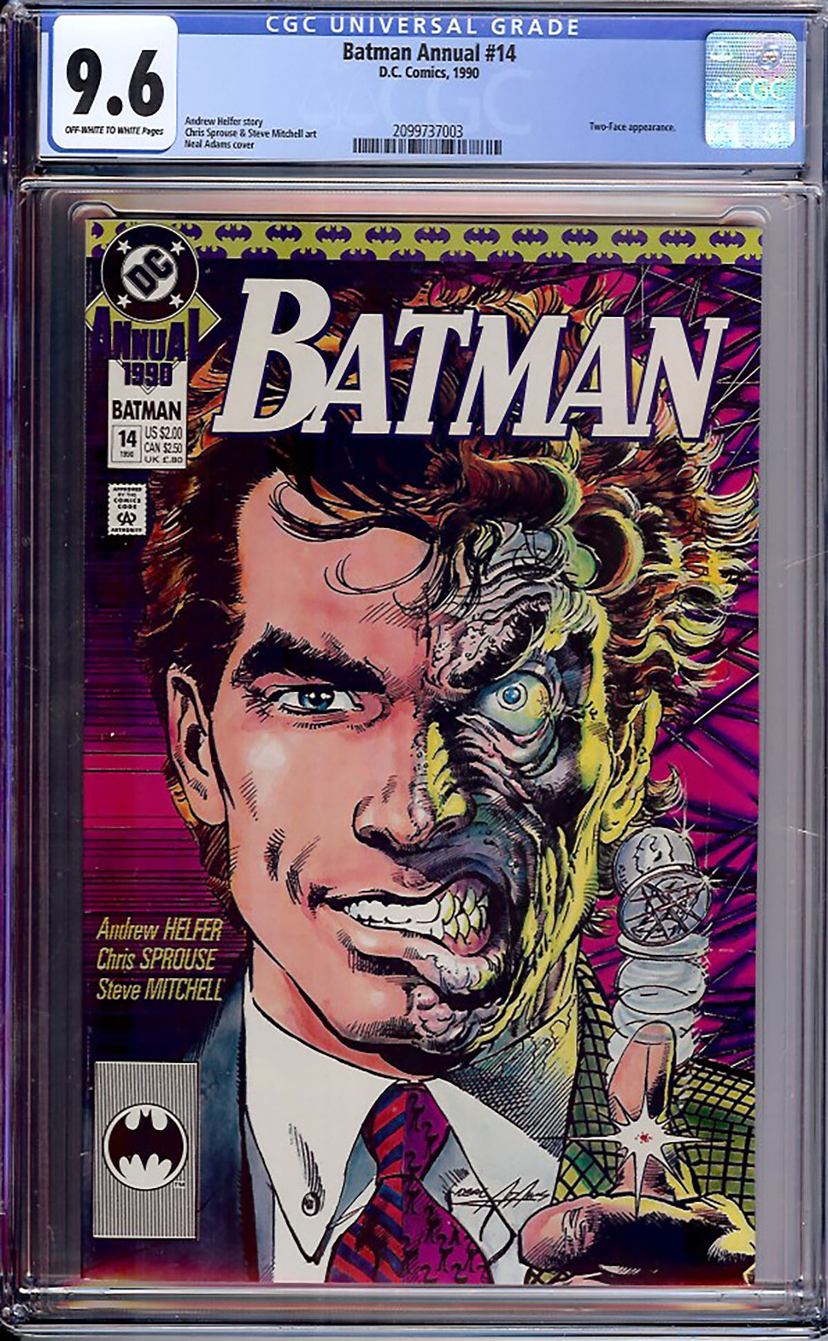 Batman Annual #14 CGC 9.6 ow/w