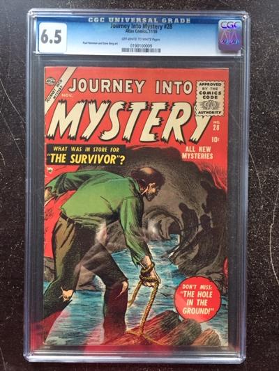 Journey Into Mystery #28 CGC 6.5 ow/w