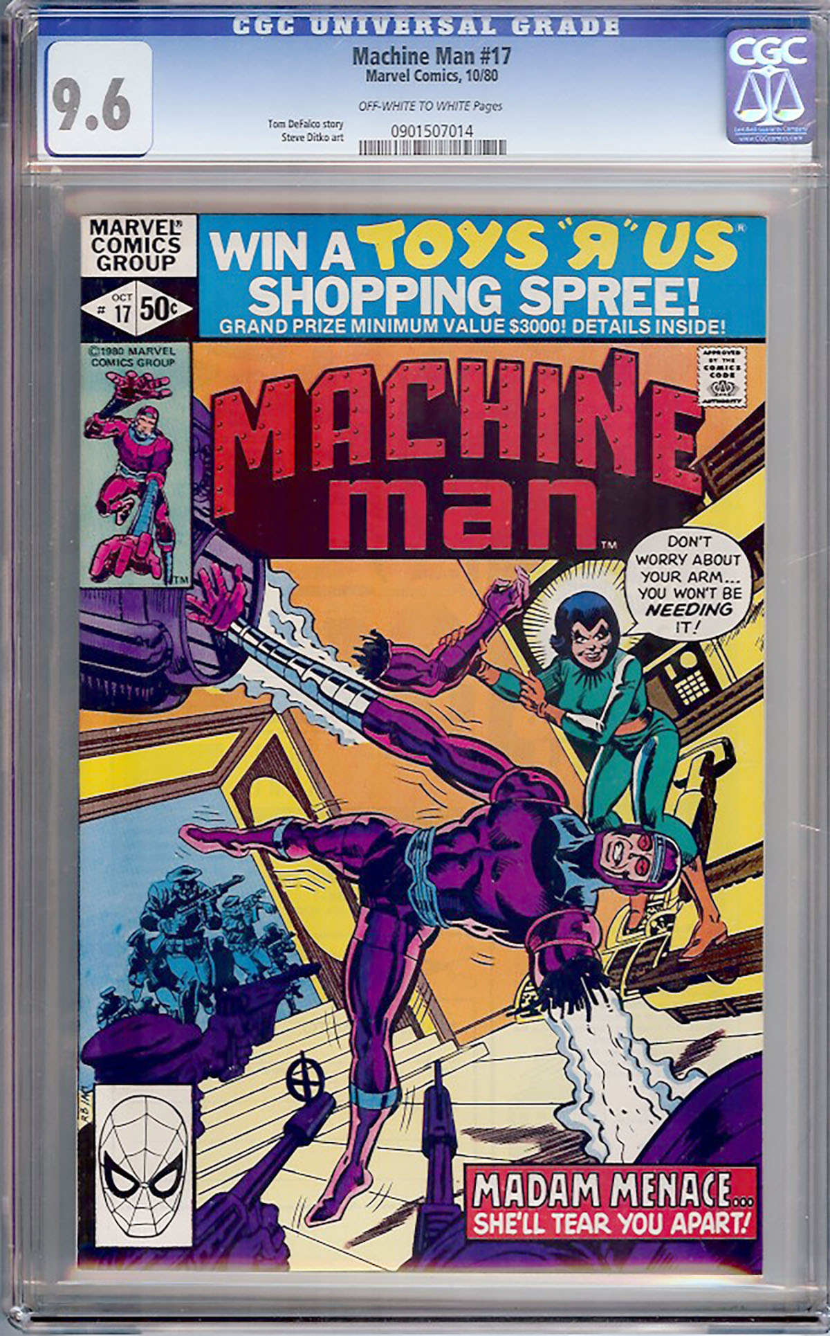 Machine Man #17 CGC 9.6 ow/w