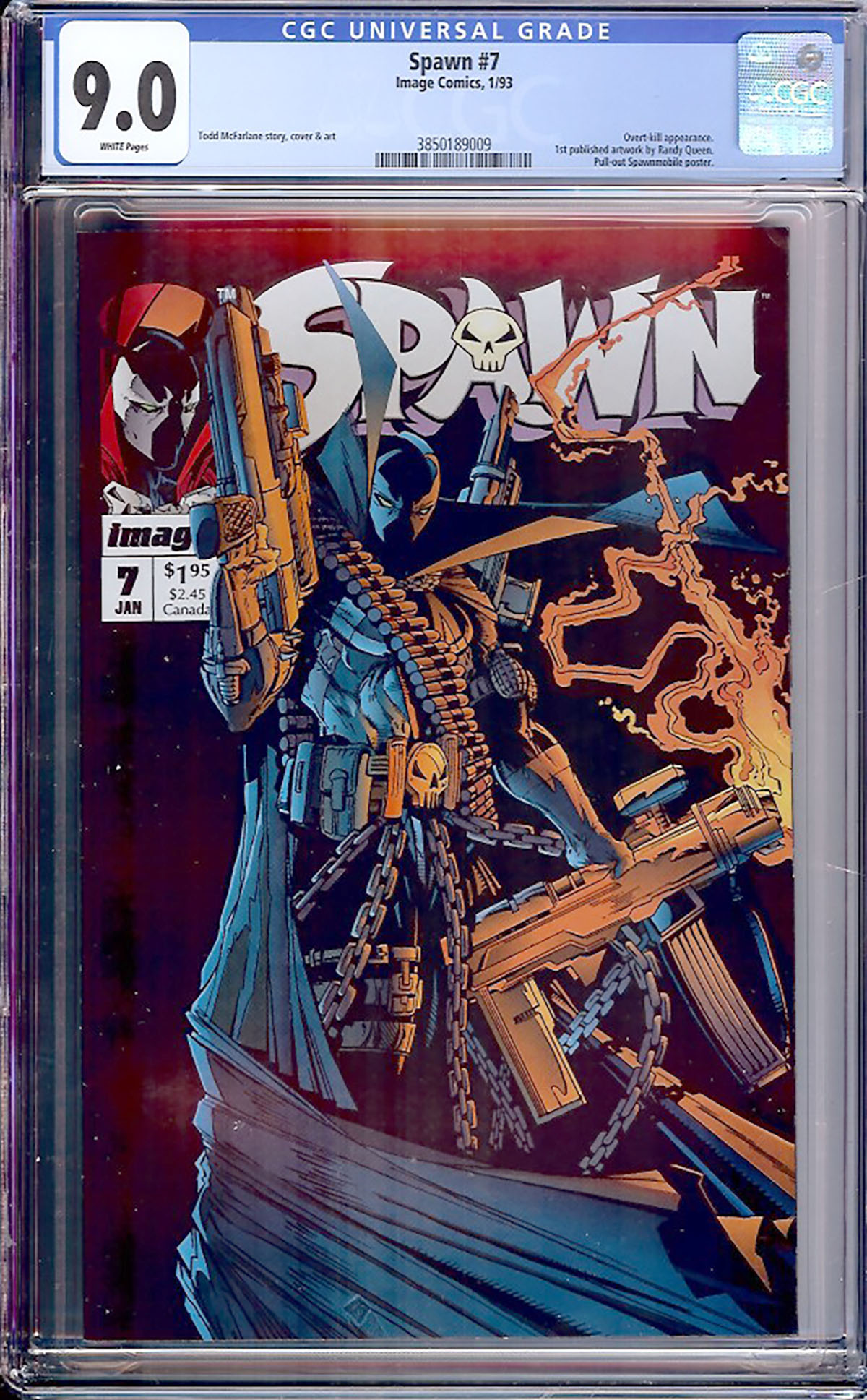 Spawn #7 CGC 9.0 w