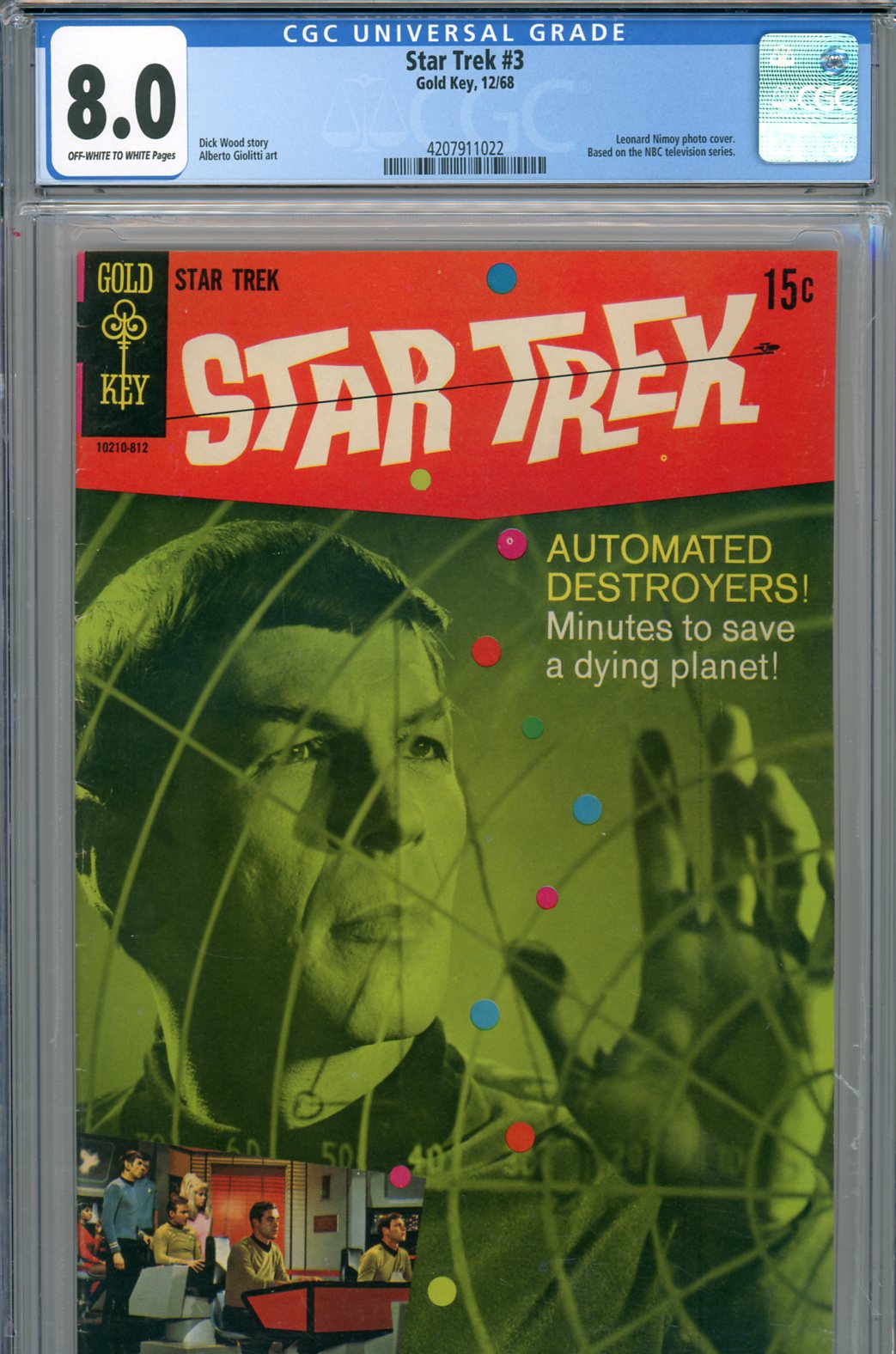 Star Trek #3 CGC 8.0 ow/w