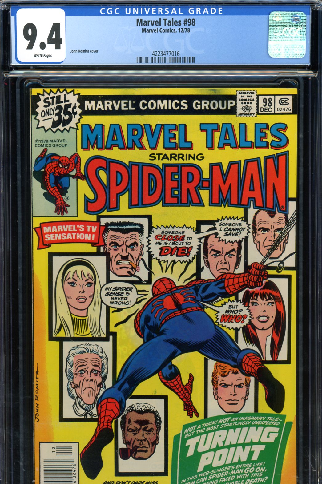 Marvel Tales #98 CGC 9.4 w