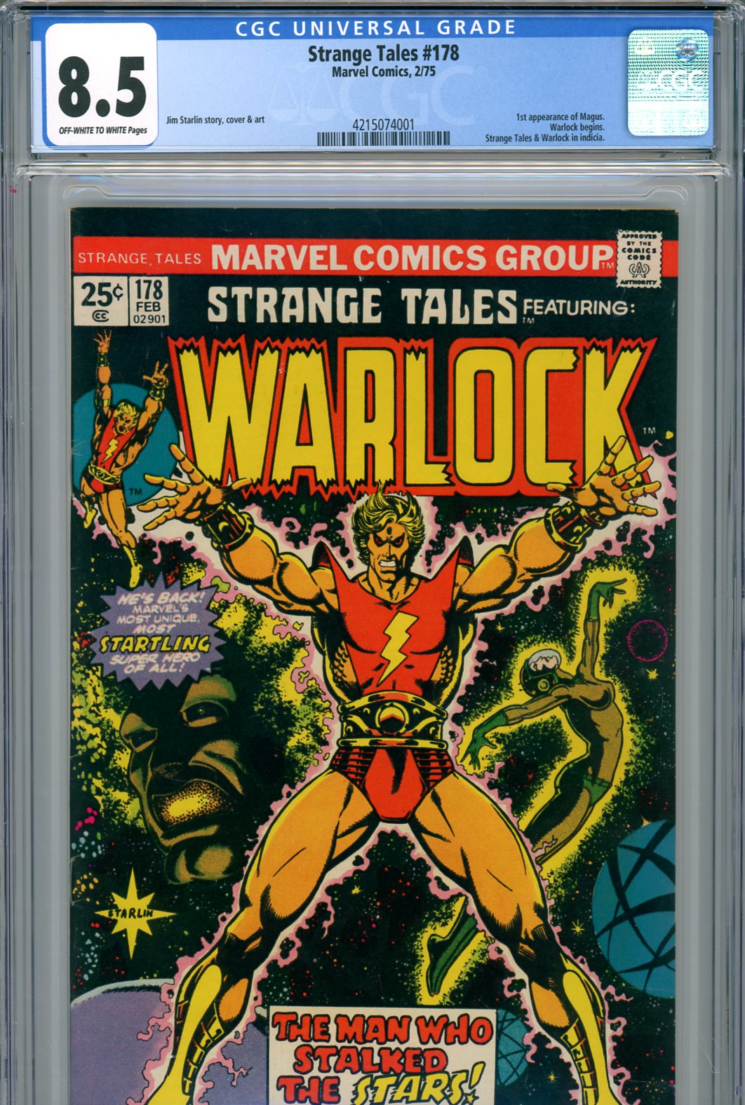 Strange Tales #178 CGC 8.5 ow/w