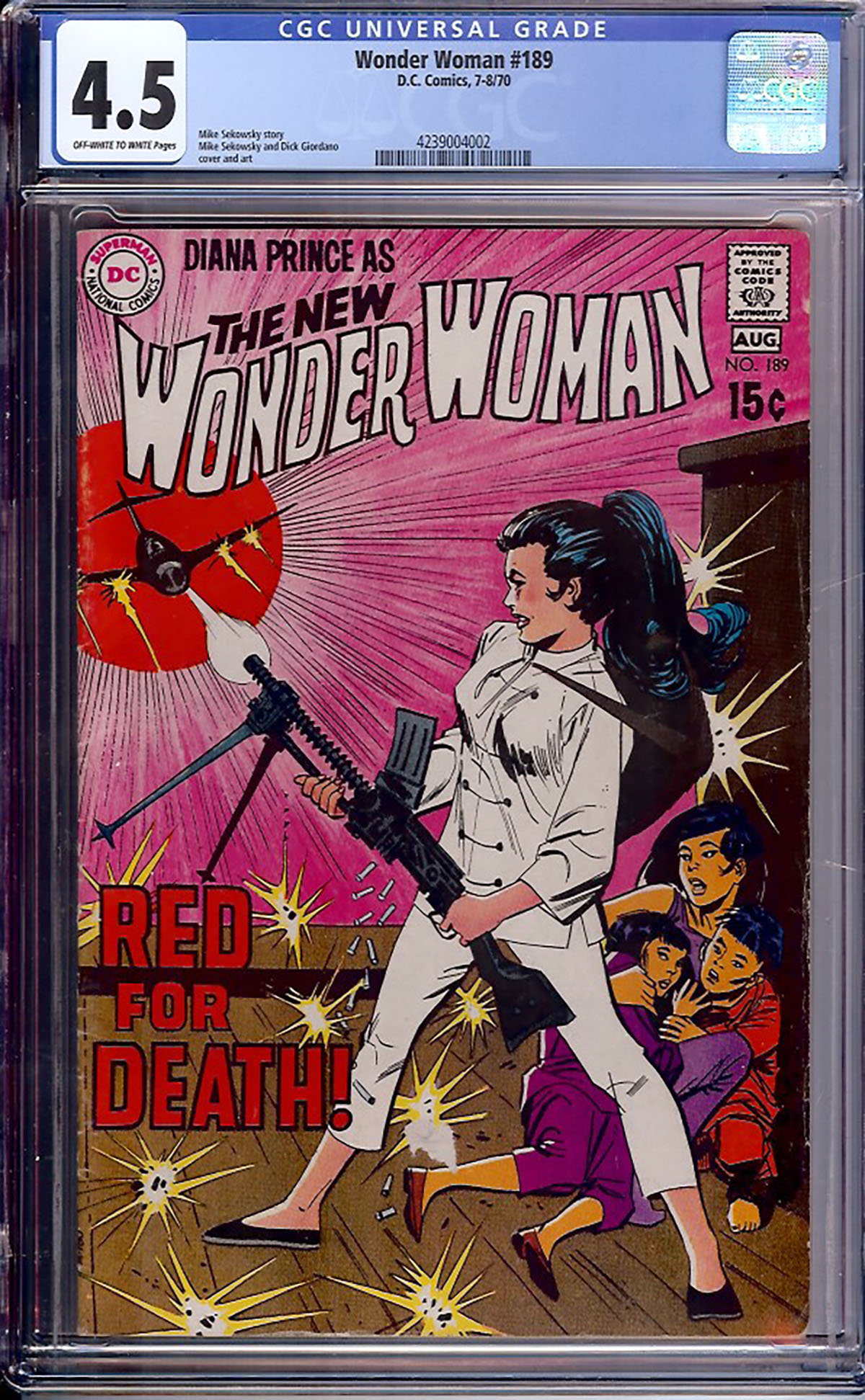 Wonder Woman #189 CGC 4.5 ow/w