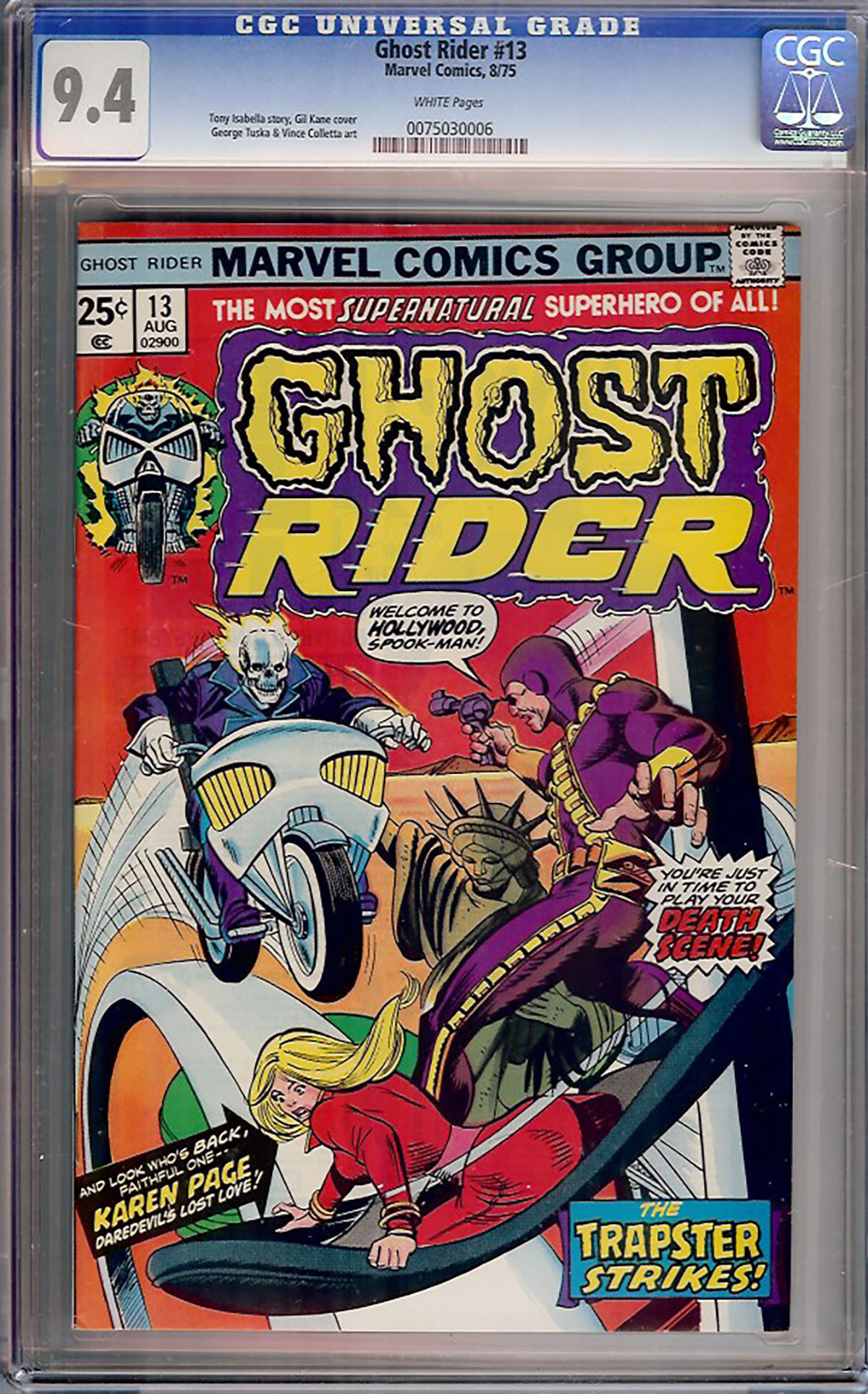 Ghost Rider #13 CGC 9.4 w