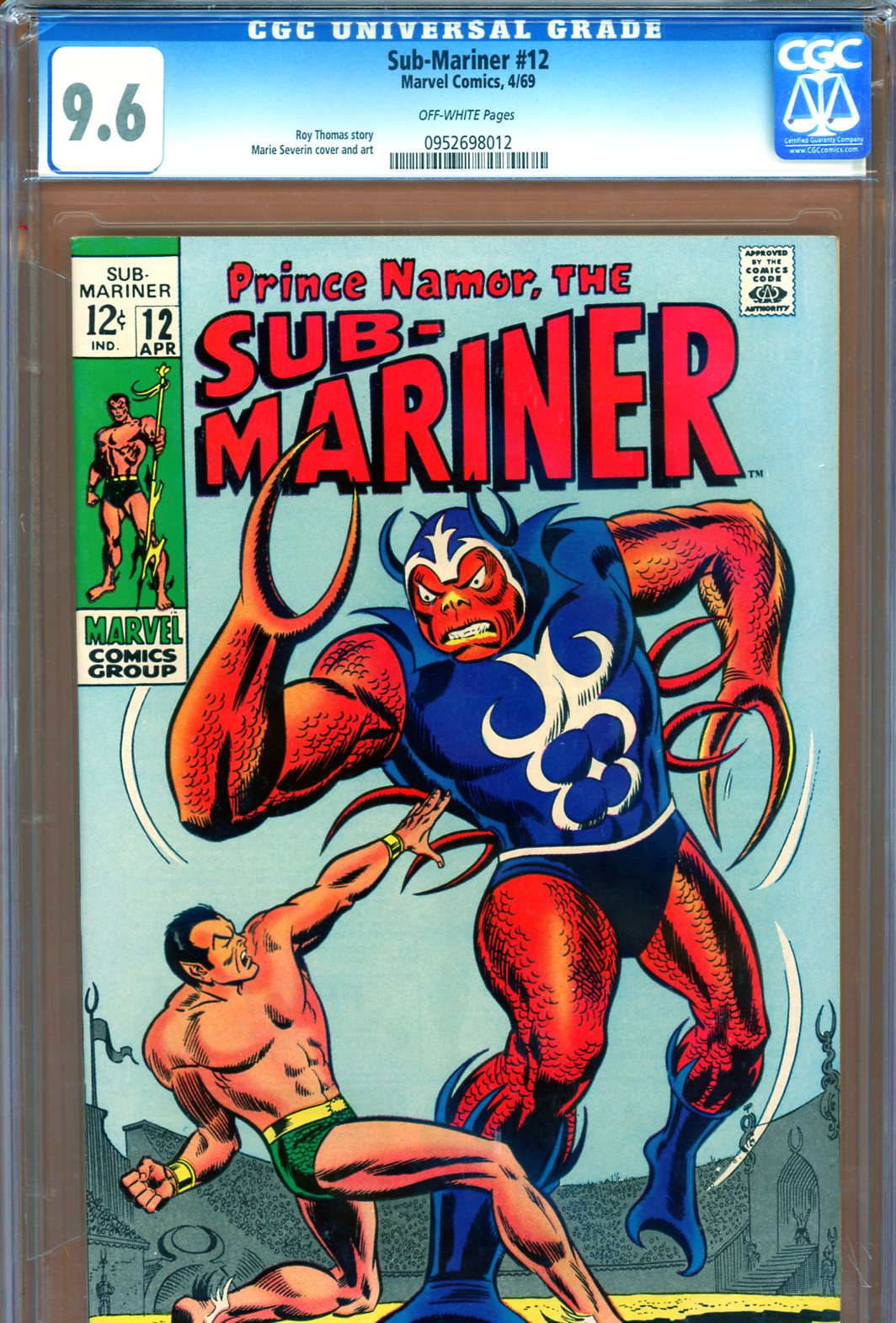 Sub-Mariner #12 CGC 9.6 ow