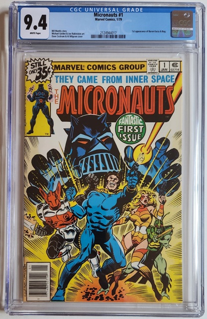 Micronauts #1 CGC 9.4 w