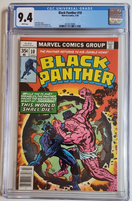 Black Panther #10 CGC 9.4 w