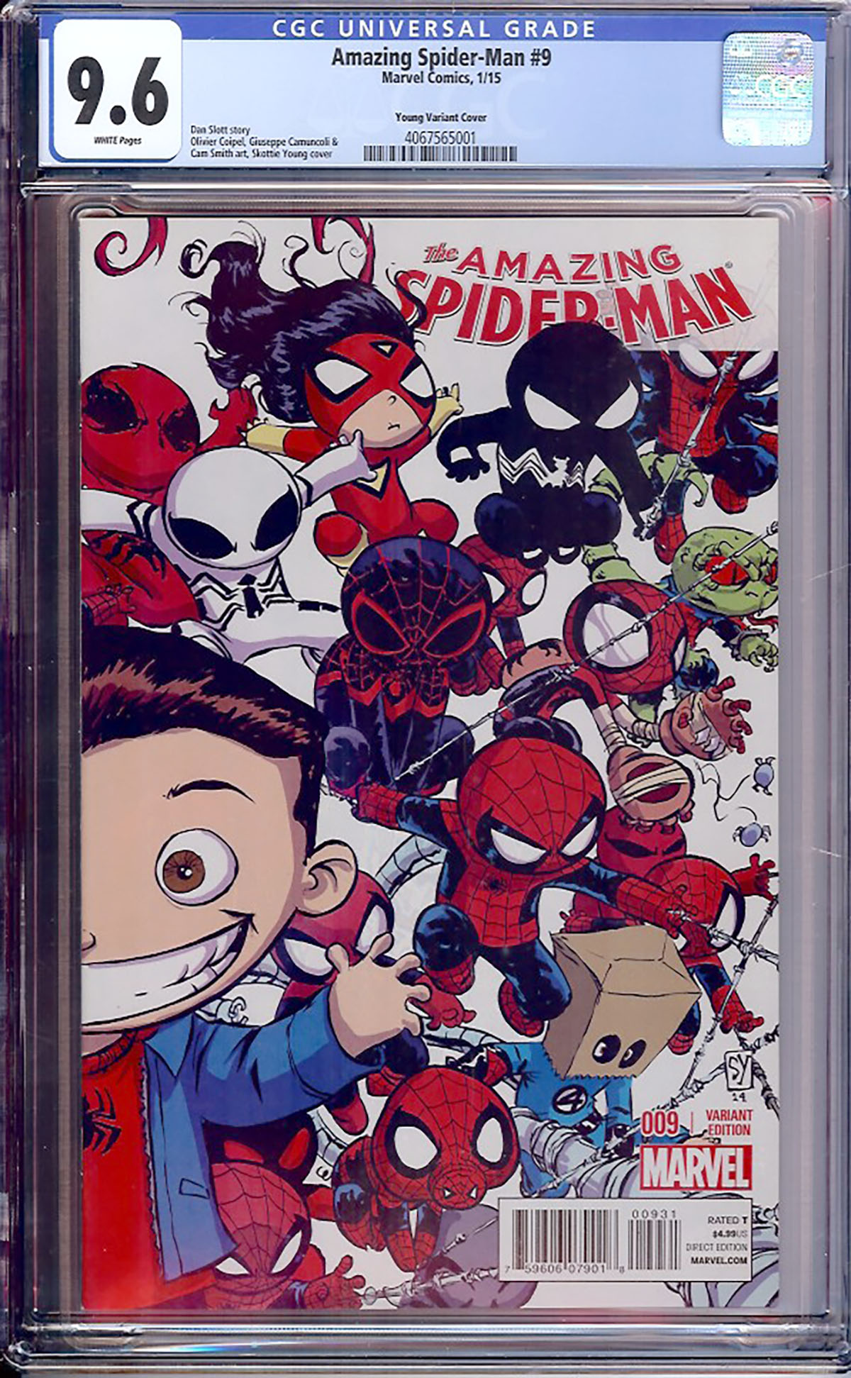 Amazing Spider-Man #9 CGC 9.6 w Young Variant Cover