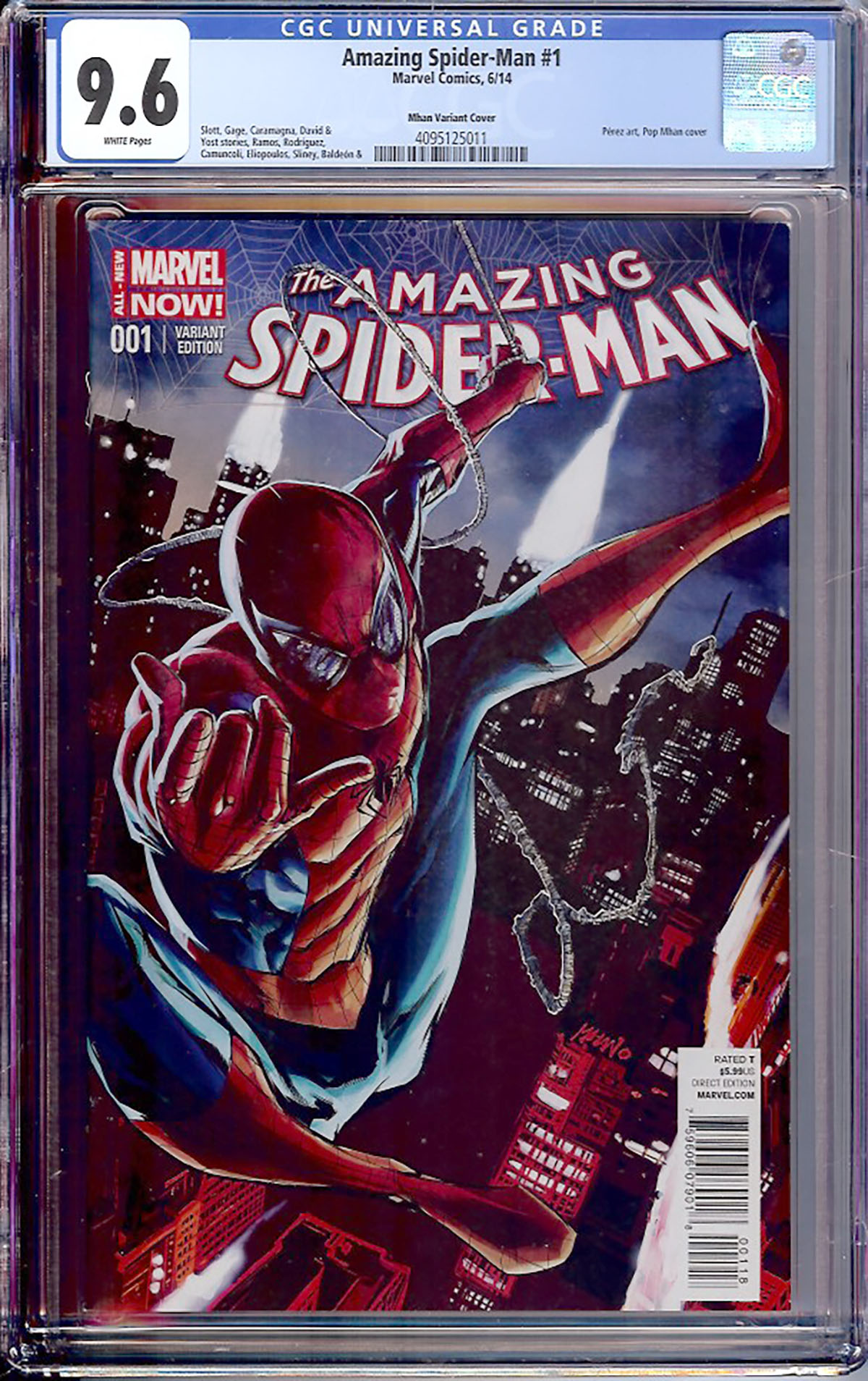 Amazing Spider-Man #1 CGC 9.6 w Mhan Variant Cover