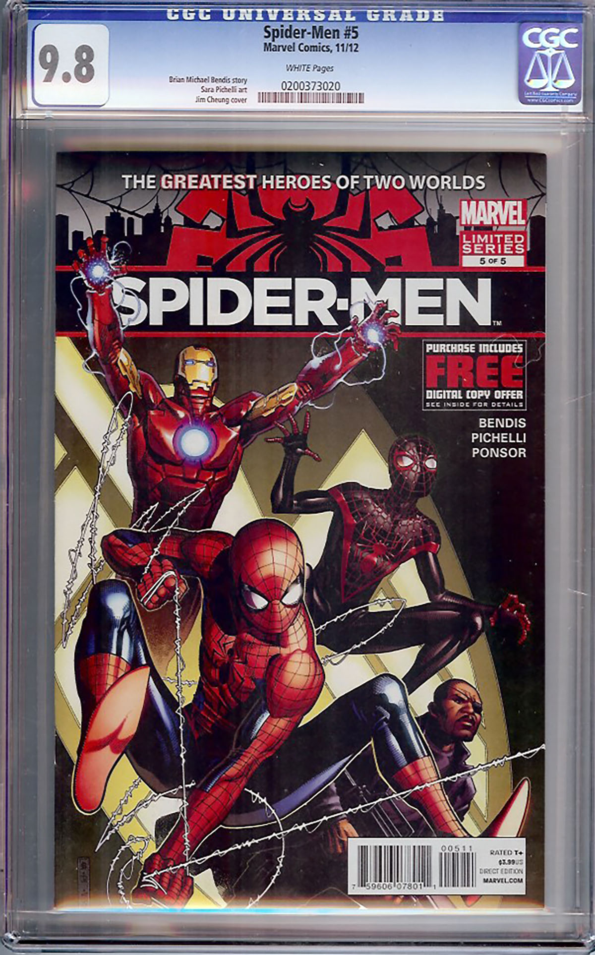 Spider-Men #5 CGC 9.8 w