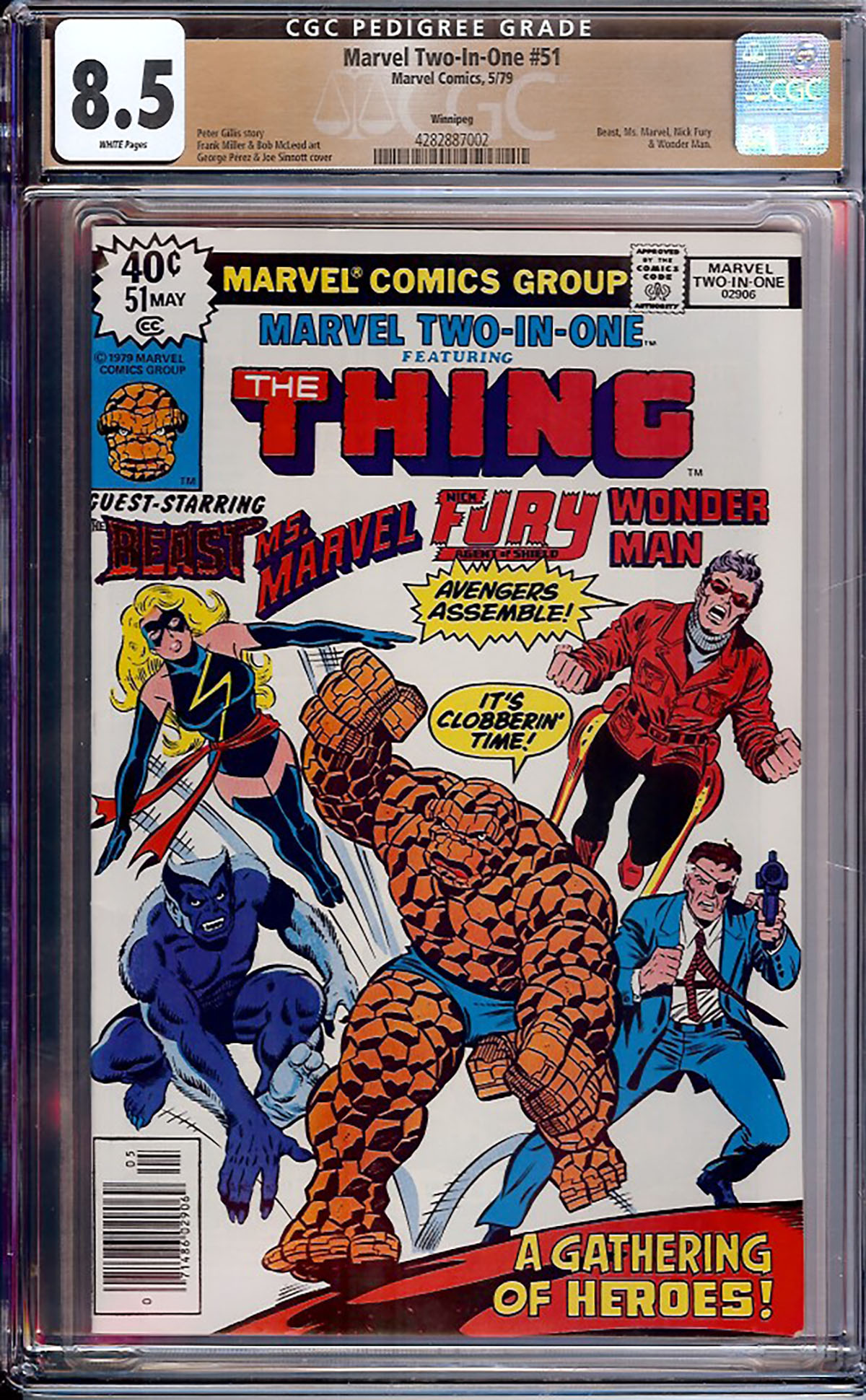 Marvel Two-In-One #51 CGC 8.5 w Winnipeg