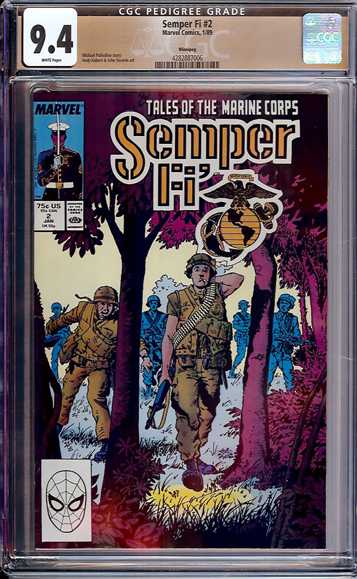 Semper Fi #2 CGC 9.4 w Winnipeg