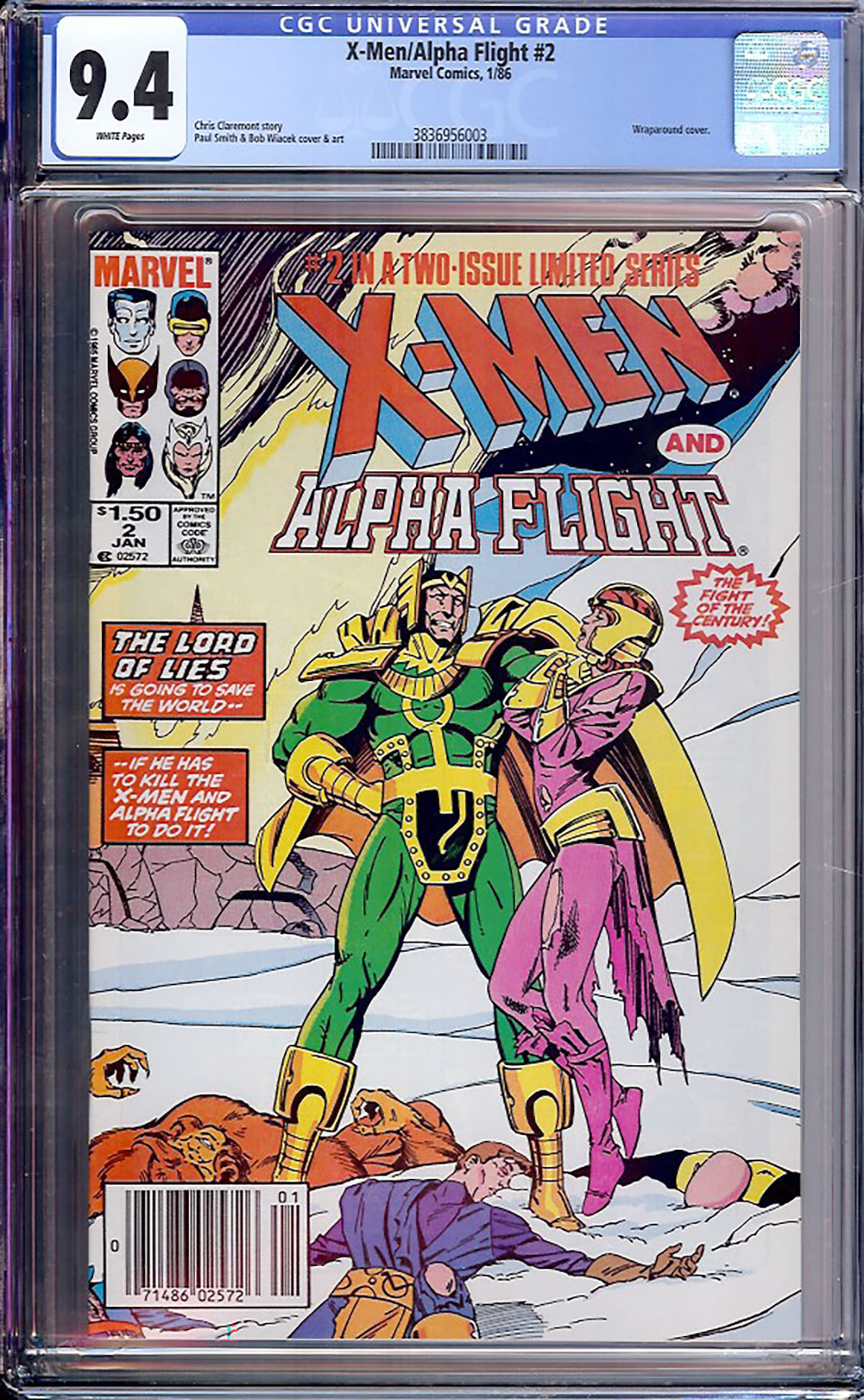 X-Men/Alpha Flight #2 CGC 9.4 w