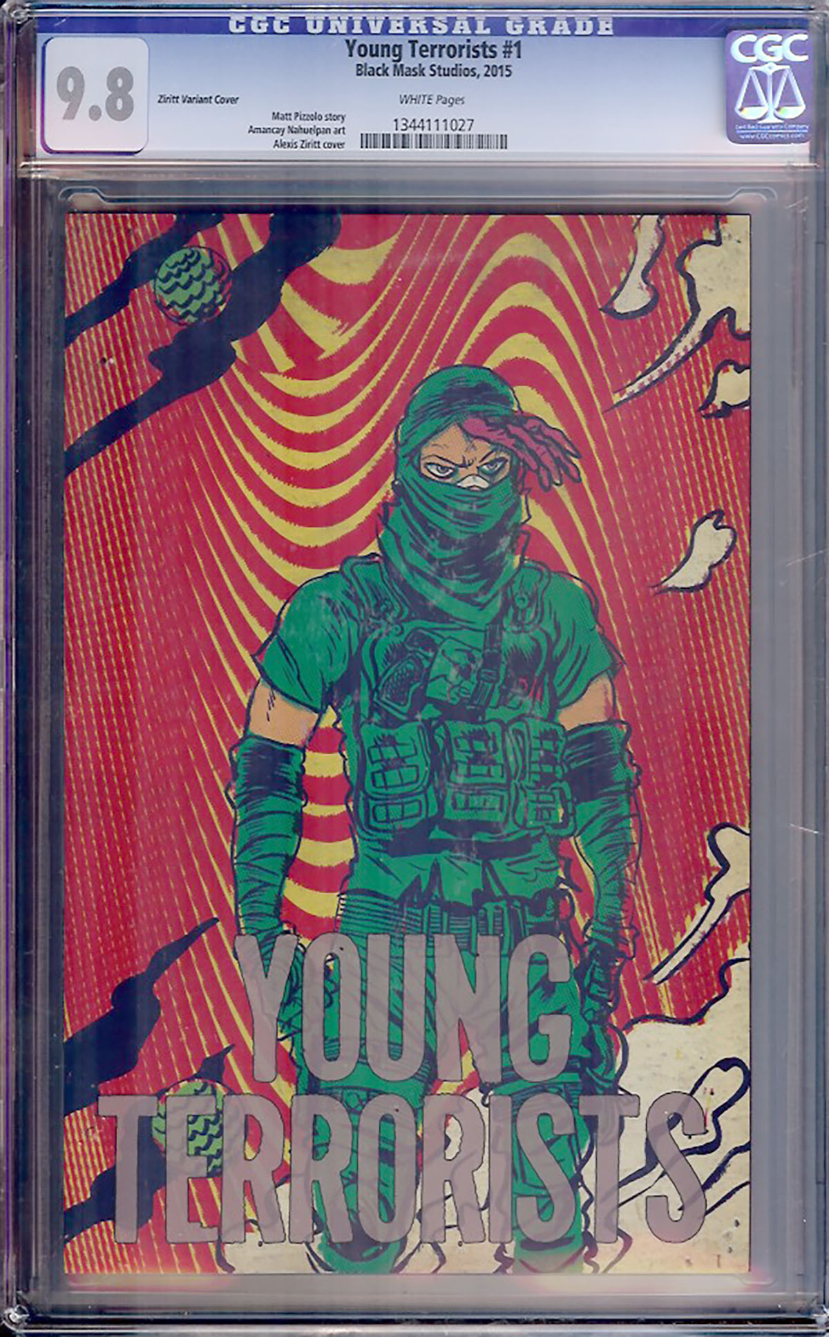 Young Terrorists #1 CGC 9.8 w Ziritt Variant Cover