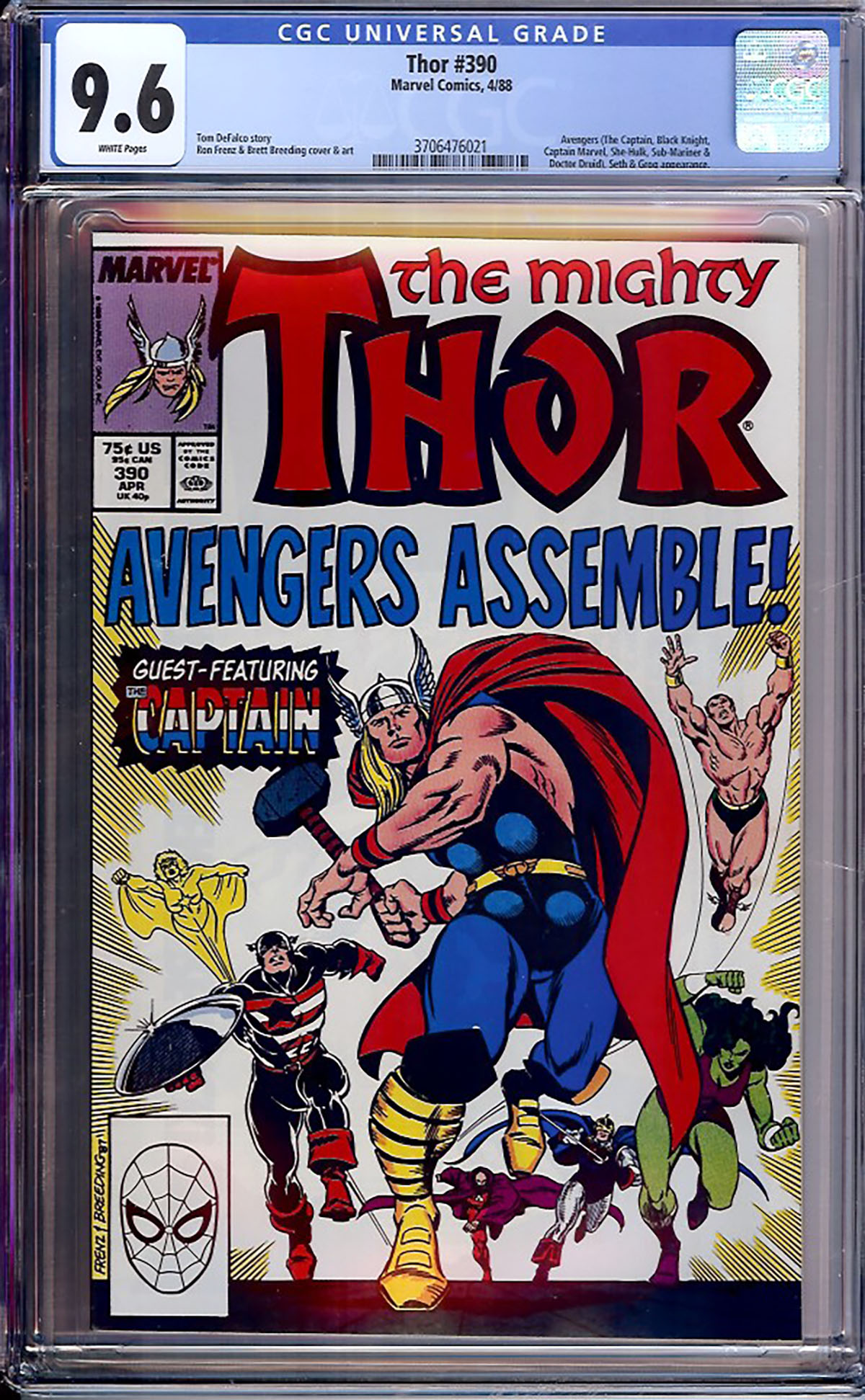 Thor #390 CGC 9.6 w