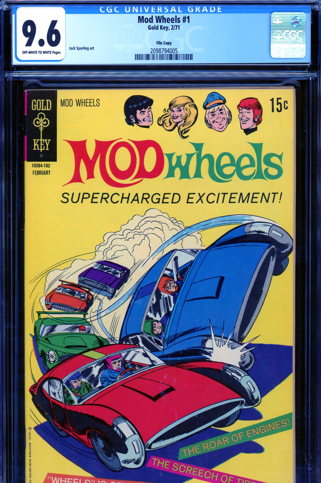 Mod Wheels #1 CGC 9.6 ow/w File Copy