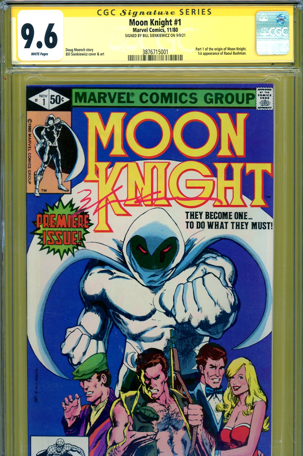 Moon Knight #1 CGC 9.6 w CGC Signature SERIES