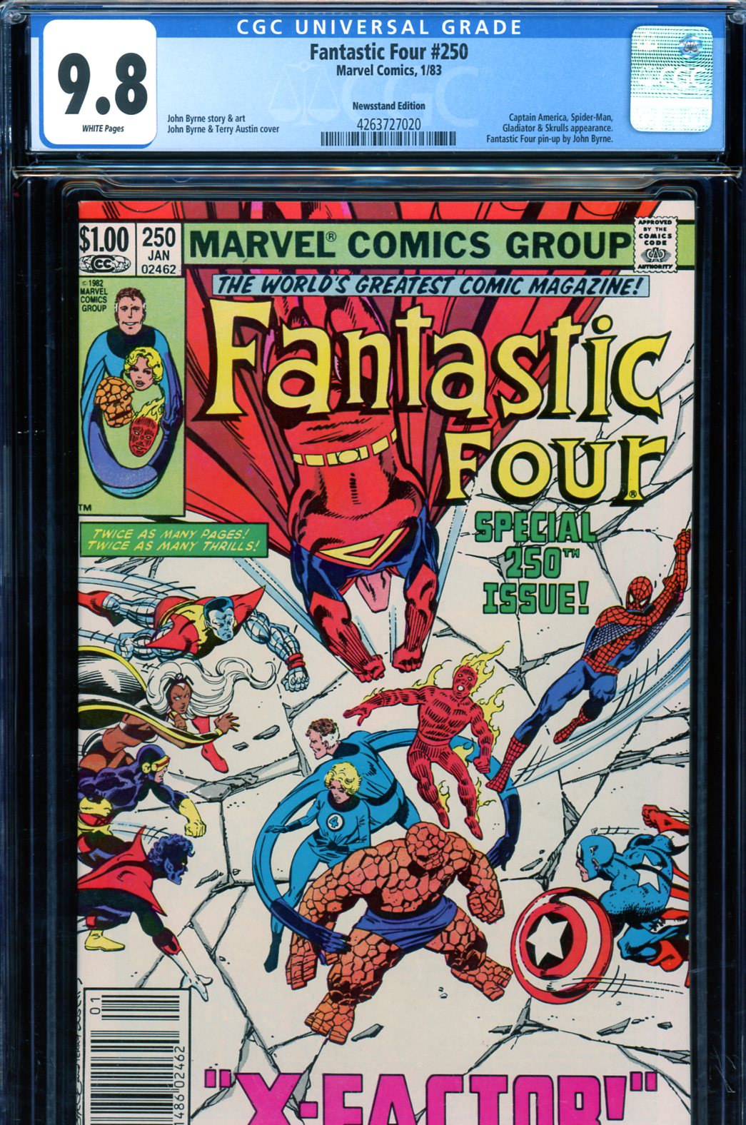 Fantastic Four #250 CGC 9.8 w Newsstand Edition